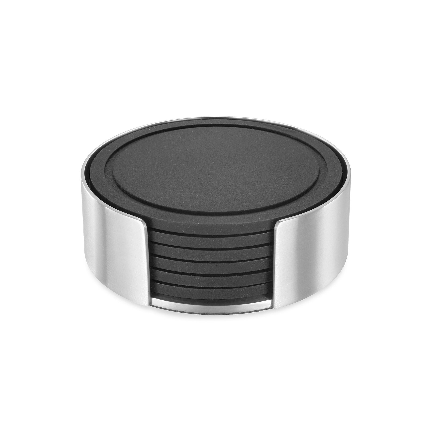 ZACK Glasuntersetzer VETRO mit Halter aus Silikon