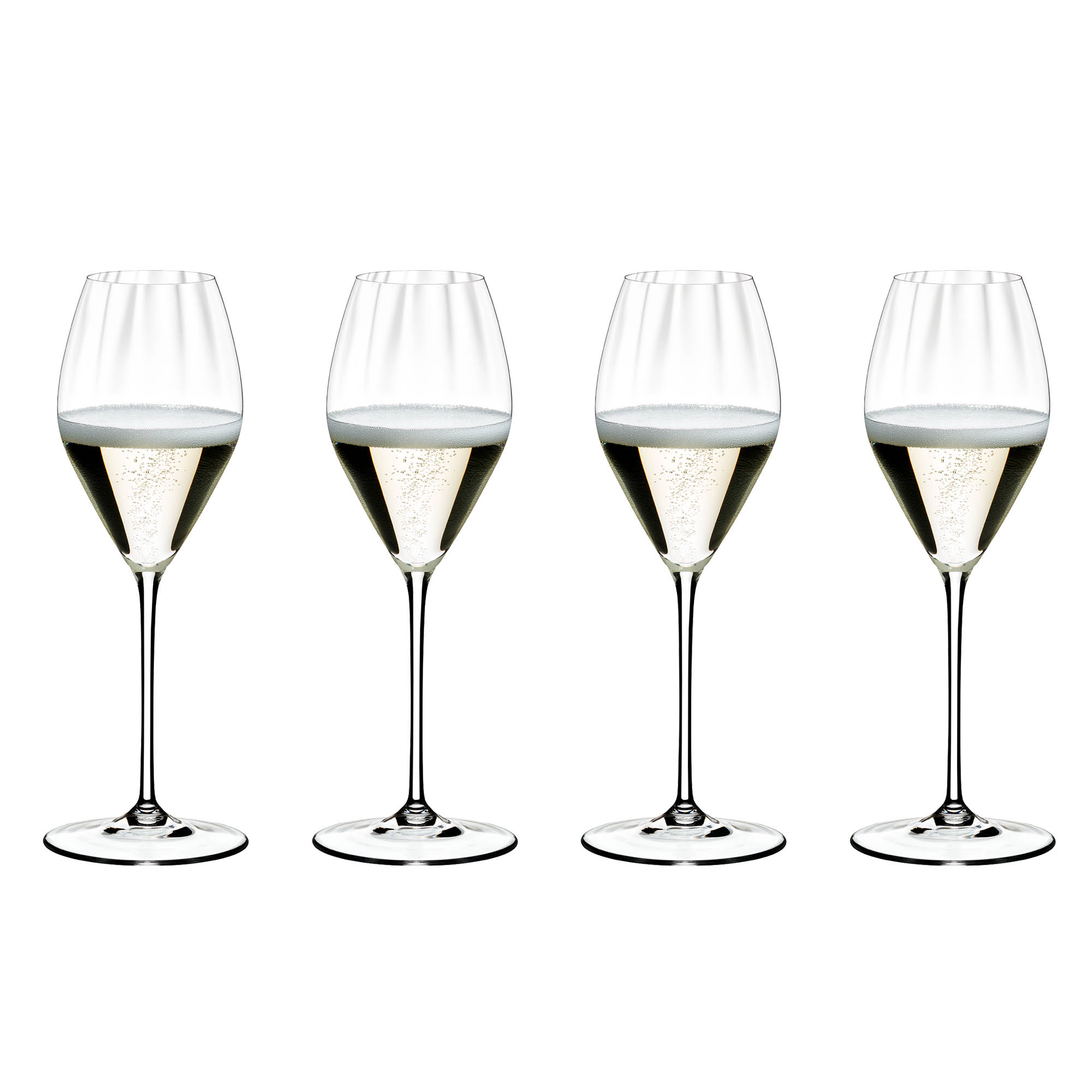 RIEDEL Serie PERFORMANCE Champagner Weinglas Vorteils-Set 4 Stück Inhalt 375 ml