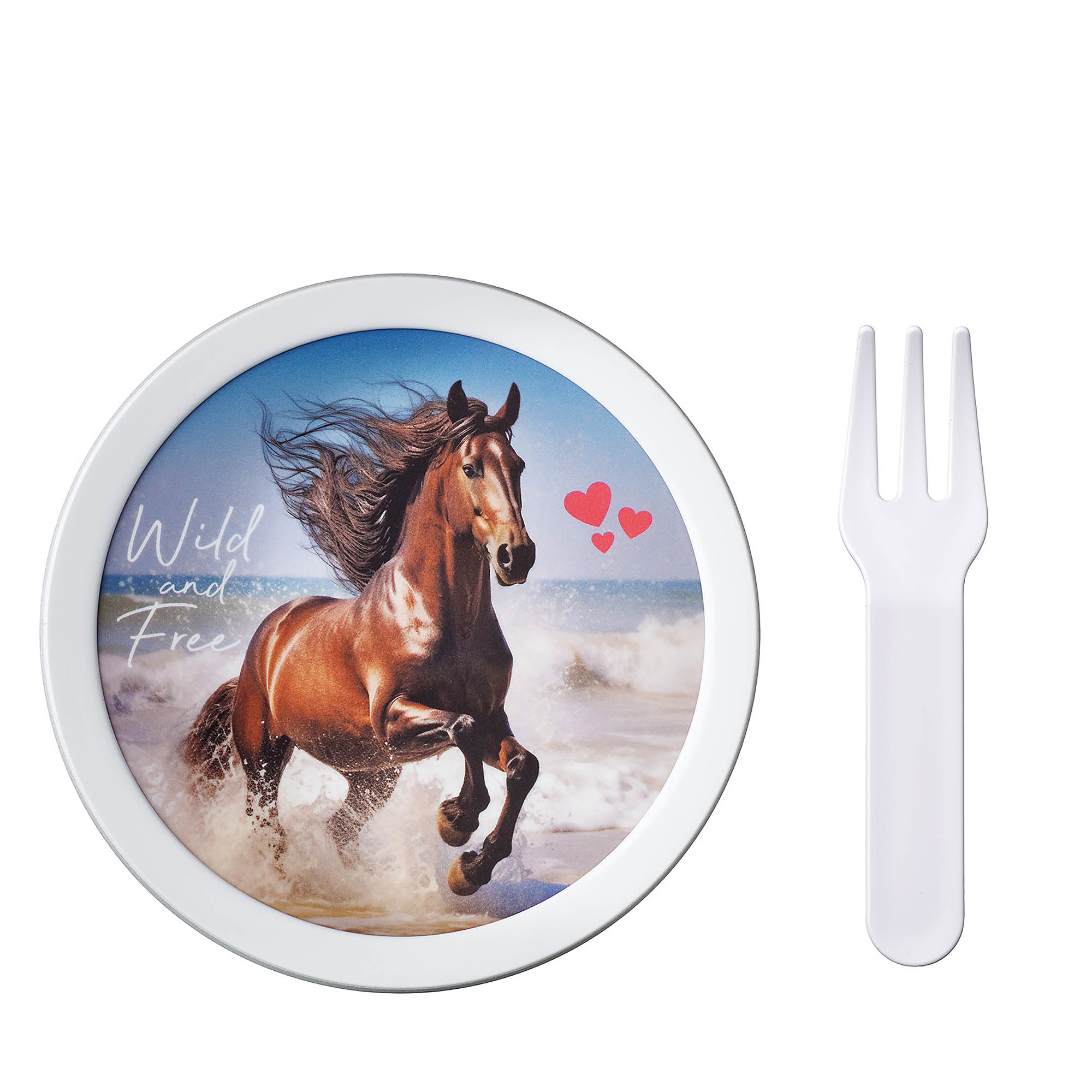 MEPAL Fruchtbox für Kinder CAMPUS Snackbox 0,3 Liter Motiv Wild Horse