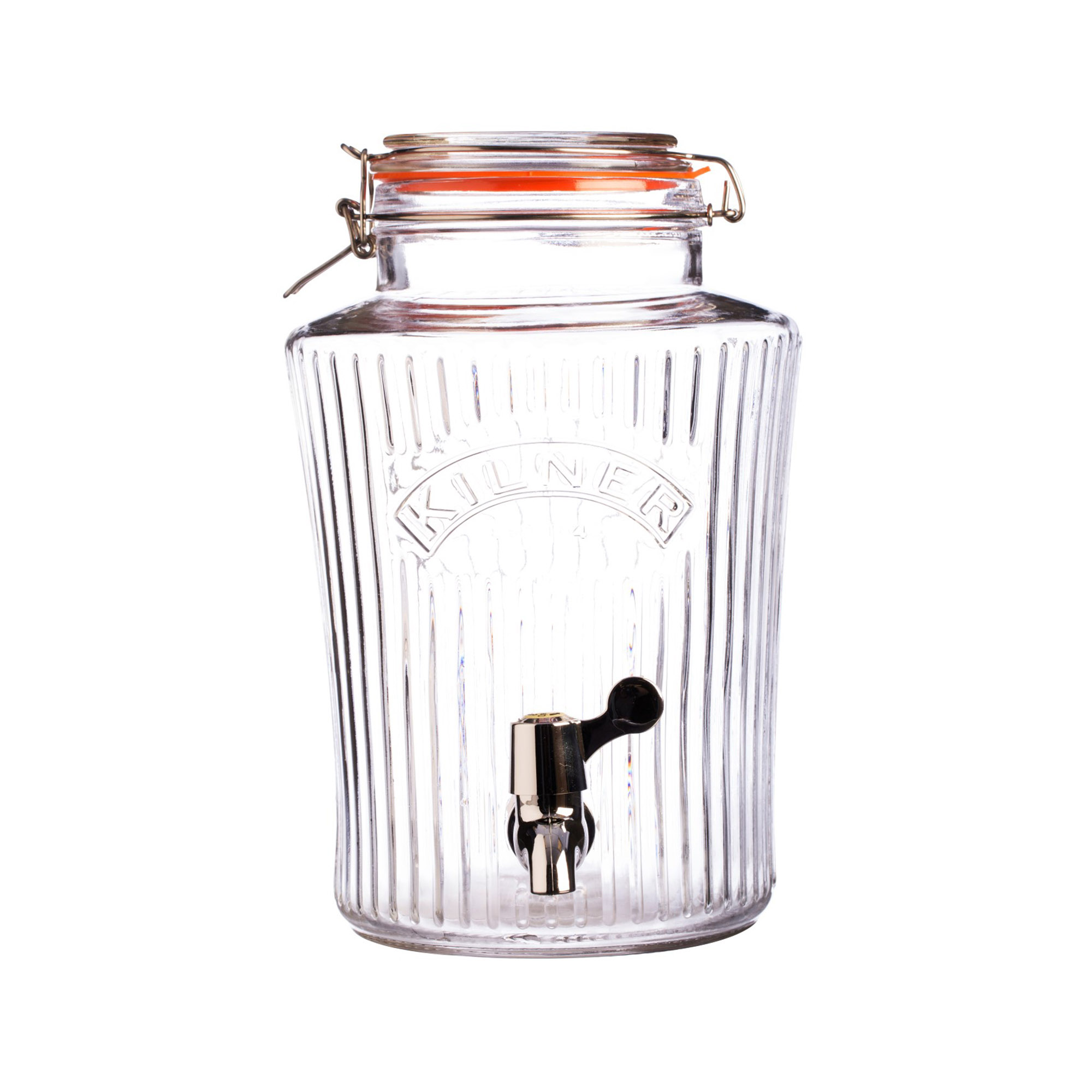 KILNER Getränkespender VINTAGE 5 Liter mit Bügelverschlussdeckel und Zapfhahn