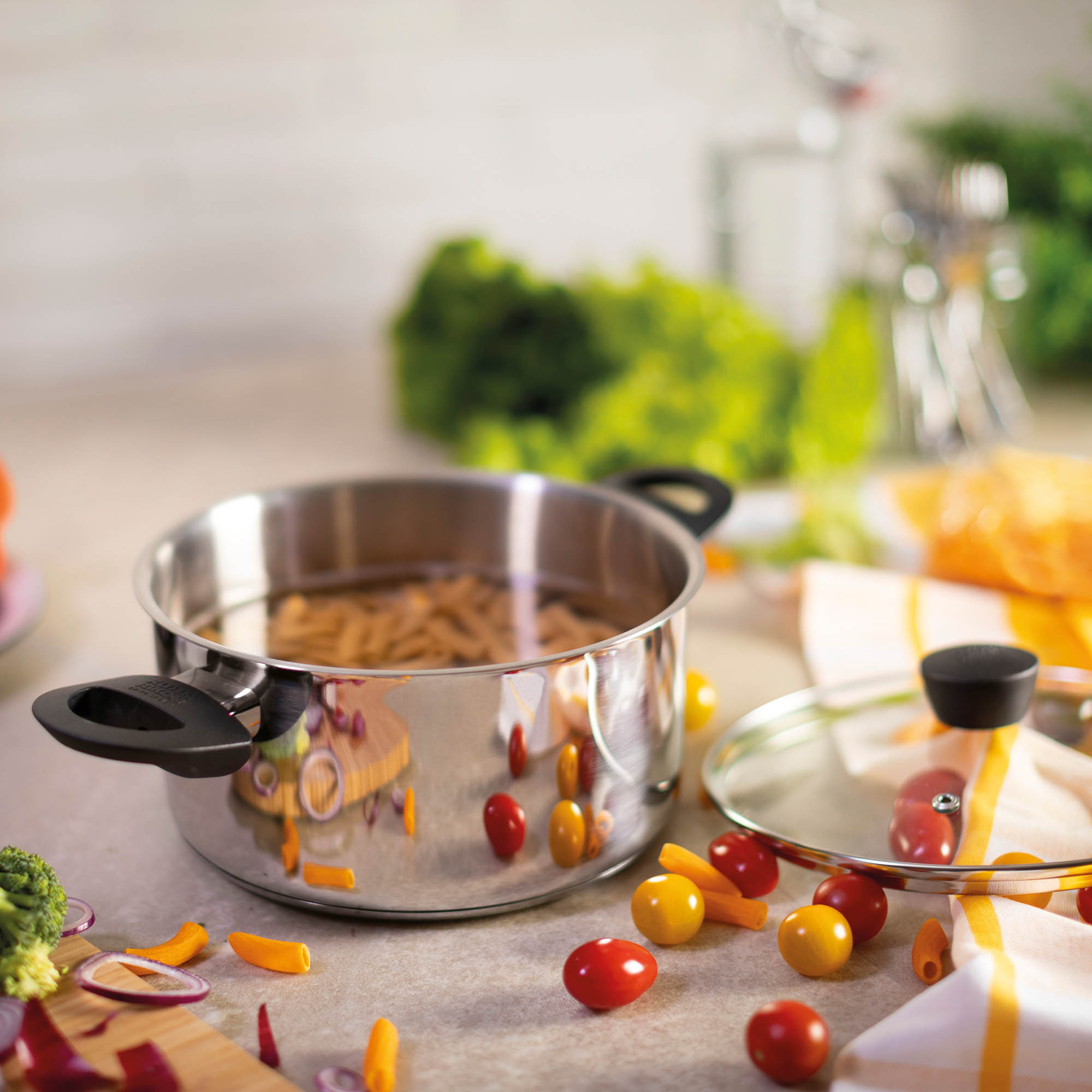KUHN RIKON pot set CLASSIC 3-piece cooking pot, saucepan, frying pan