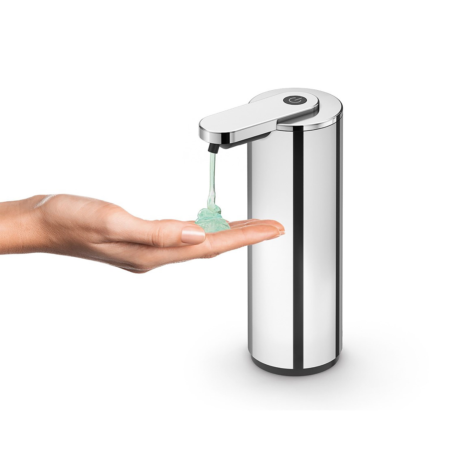 ZACK Sensor-Lotionspender Seifenspender TERVO 200 ml mit Akku Edelstahl poliert