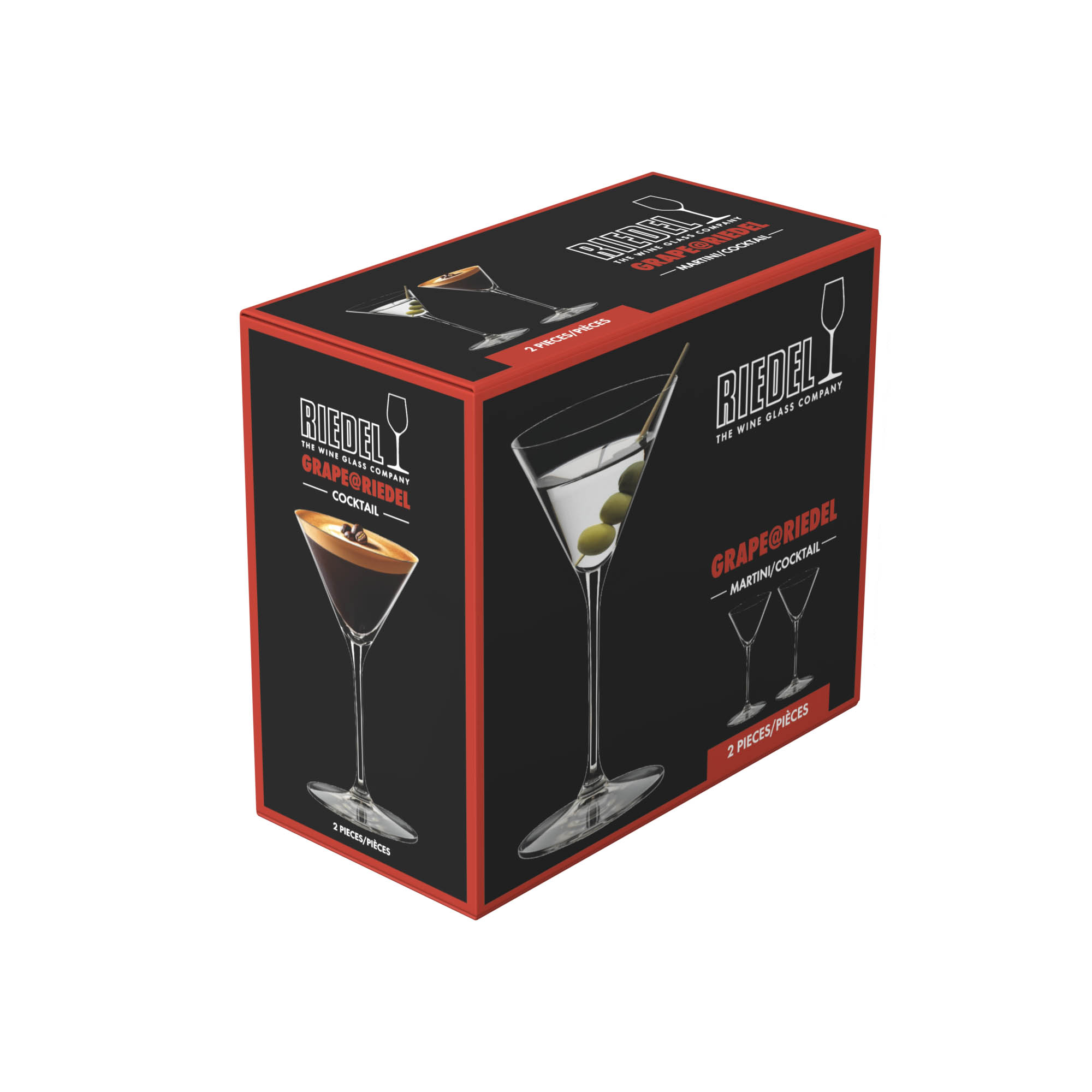 RIEDEL GRAPE@RIEDEL series Martini glasses, set of 2, 200 ml