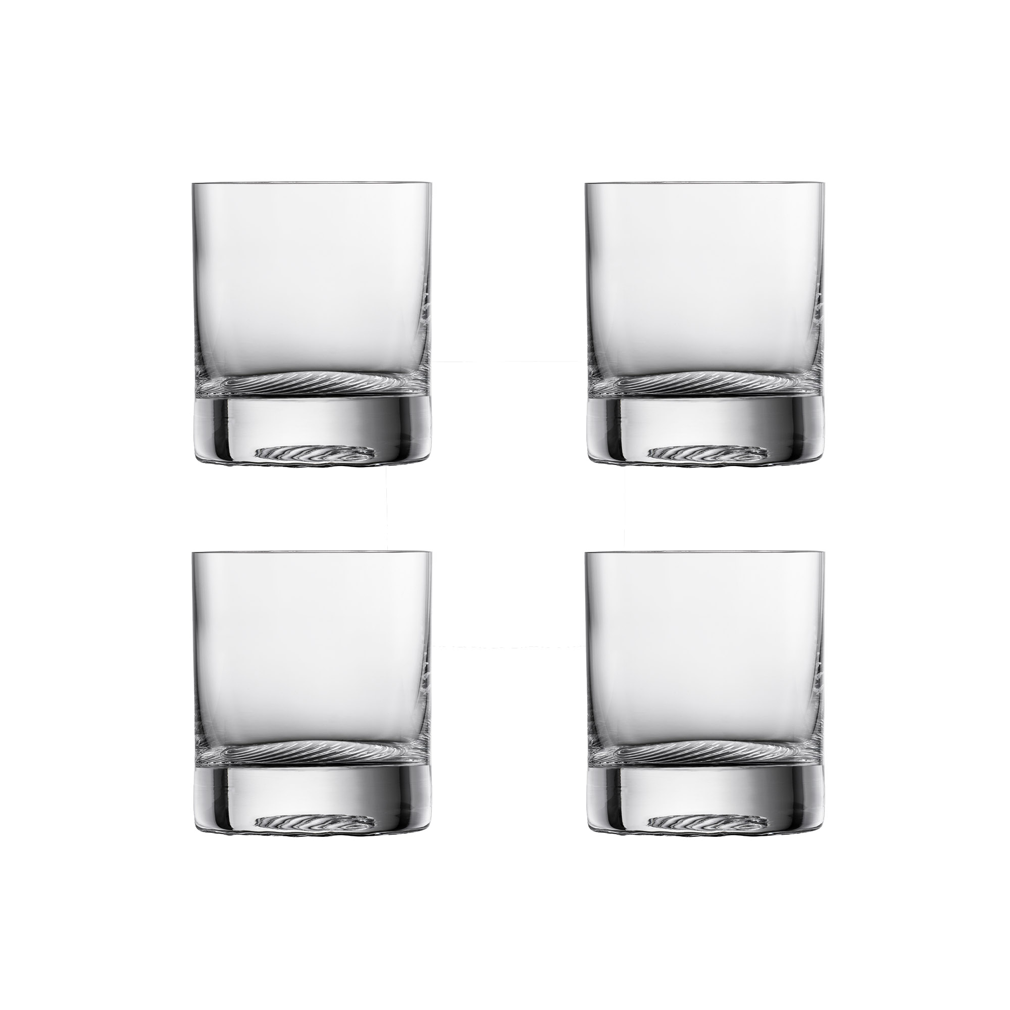 ZWIESEL GLAS Serie ECHO Whisky-Tumbler klein 4 Stück Inhalt 200 ml Whiskyglas