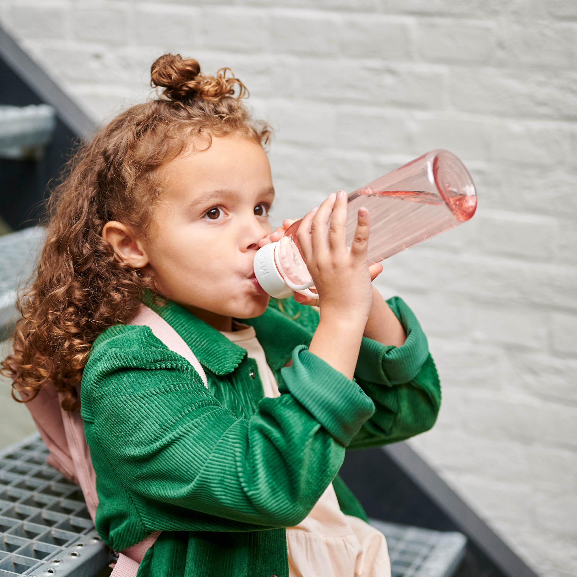 MEPAL CAMPUS 0.5-litre pop-up water bottle, transparent pink