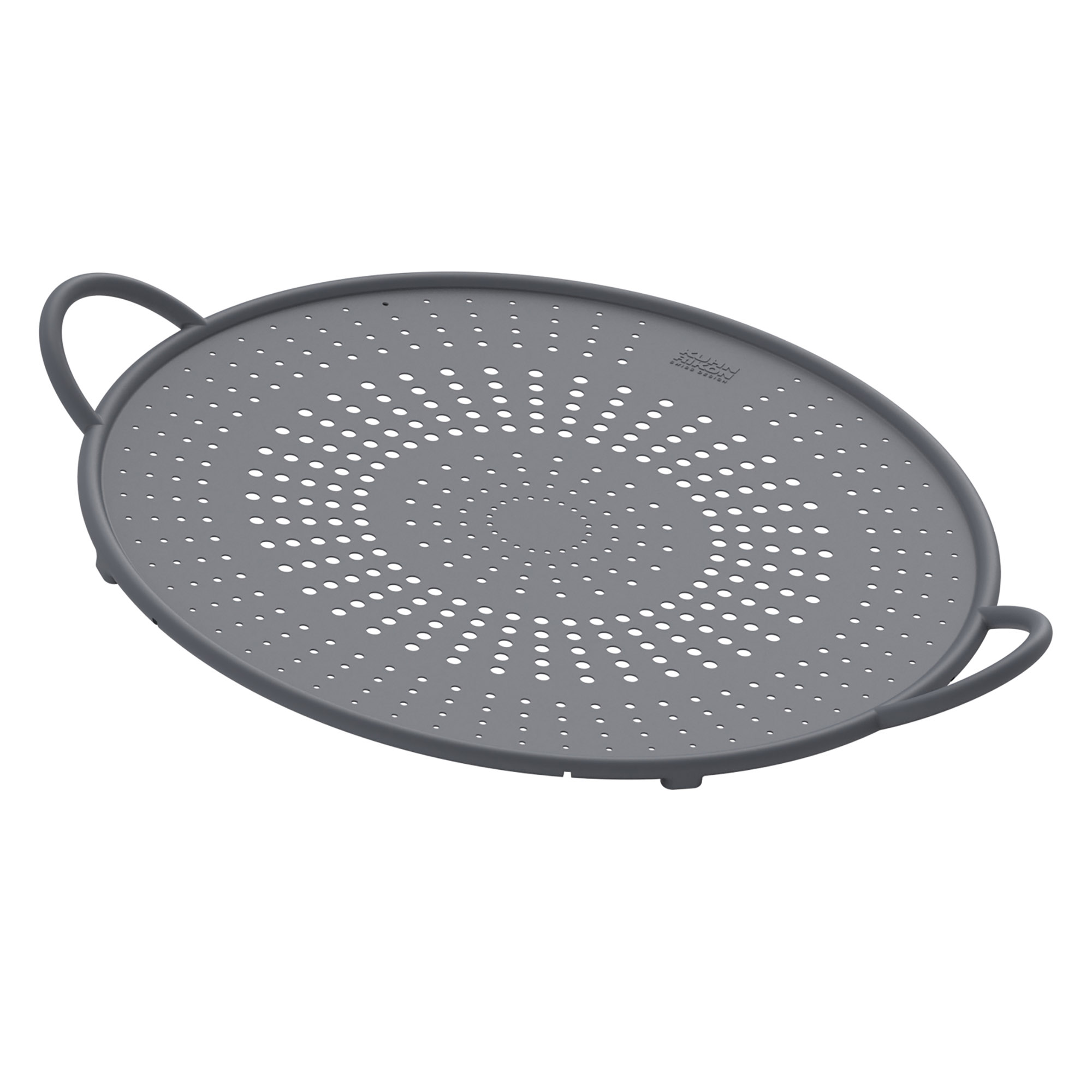 KUHN RIKON Spritzschutz Silikon gelocht 30 cm grau Spritzschutzdeckel
