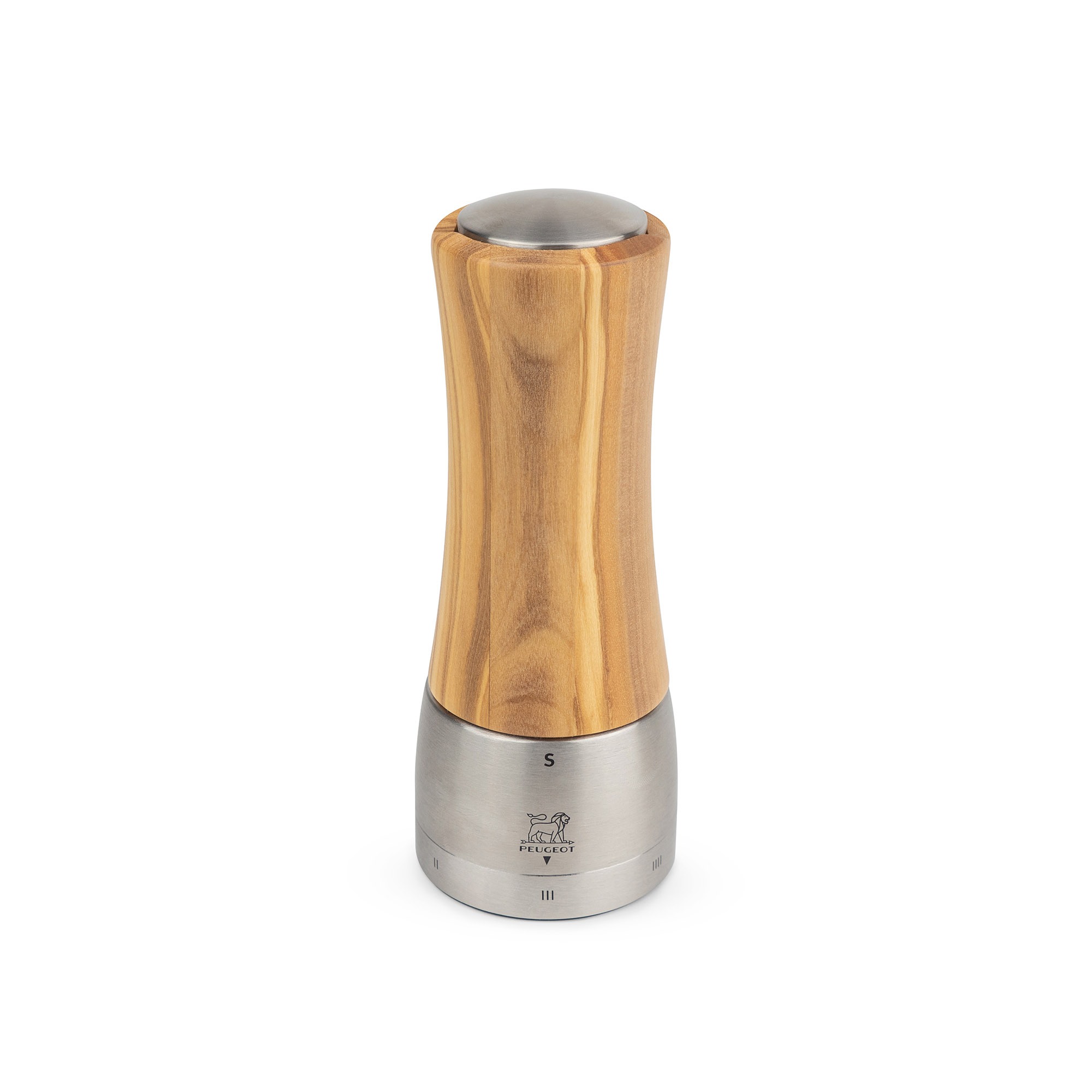 PEUGEOT Salzmühle DAMAN 16 cm Edelstahl Olivenholz U'Select Z, ZIRLION-Mahlwerk