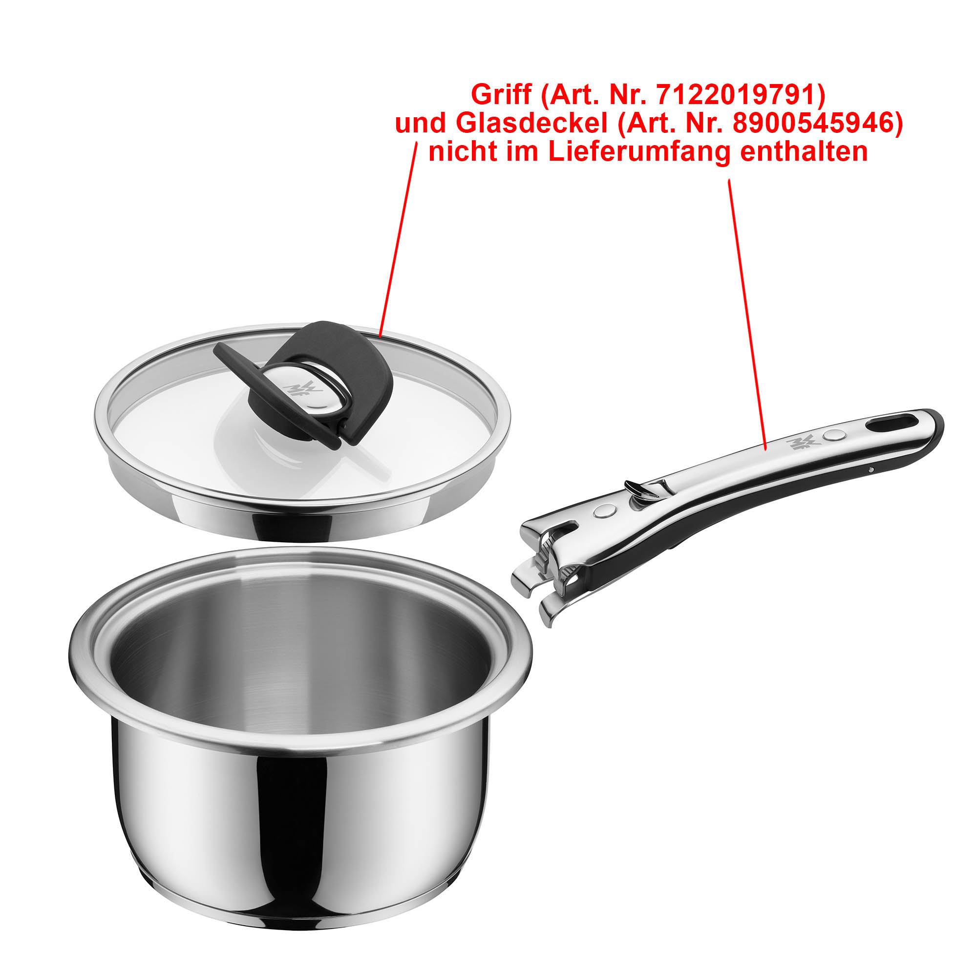 WMF Serie CLICK & SERVE Fleischtopf Stielkasserolle 16 cm 1,9 Liter INDUKTION