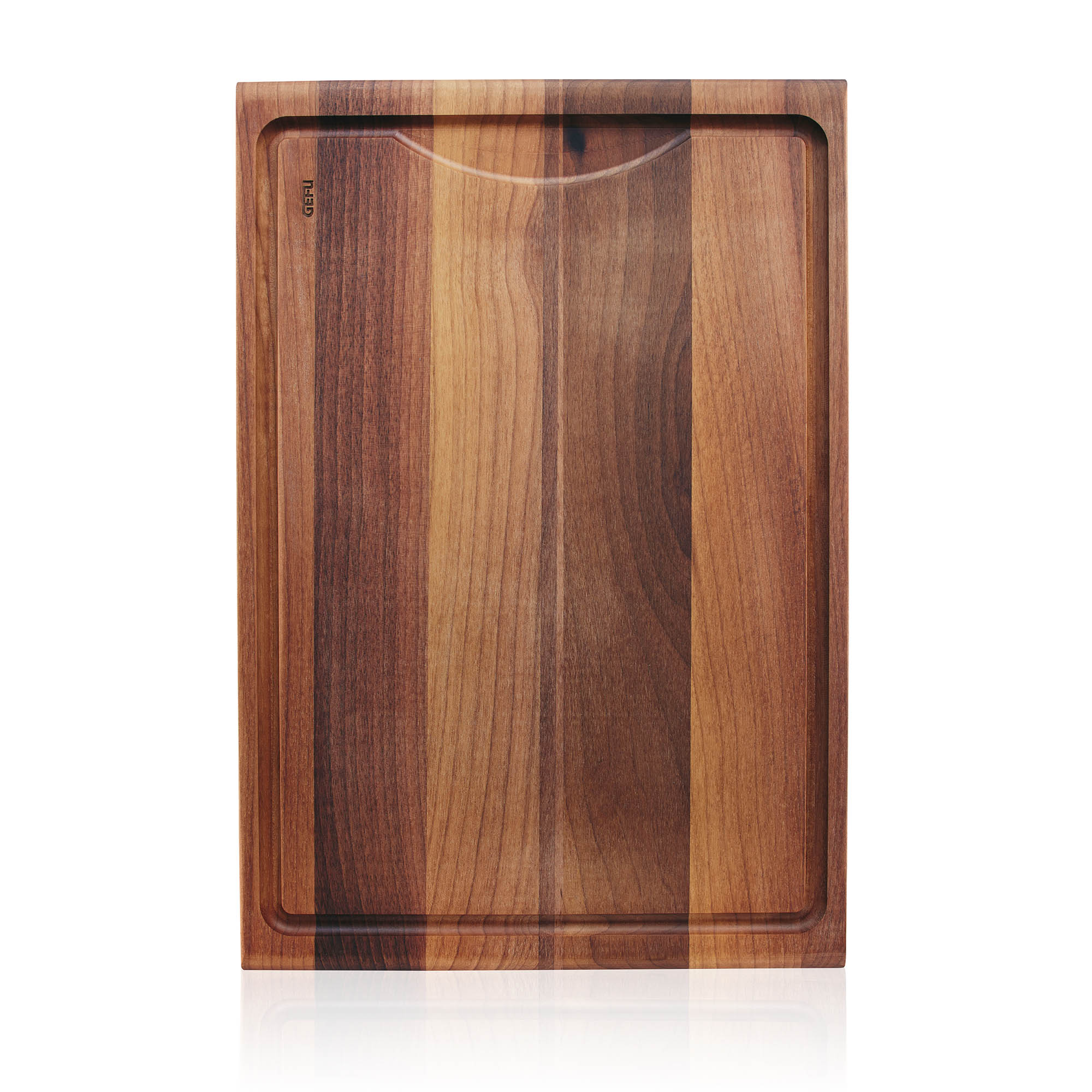 GEFU ENNO large walnut chopping board 44 x 30 cm with juice groove
