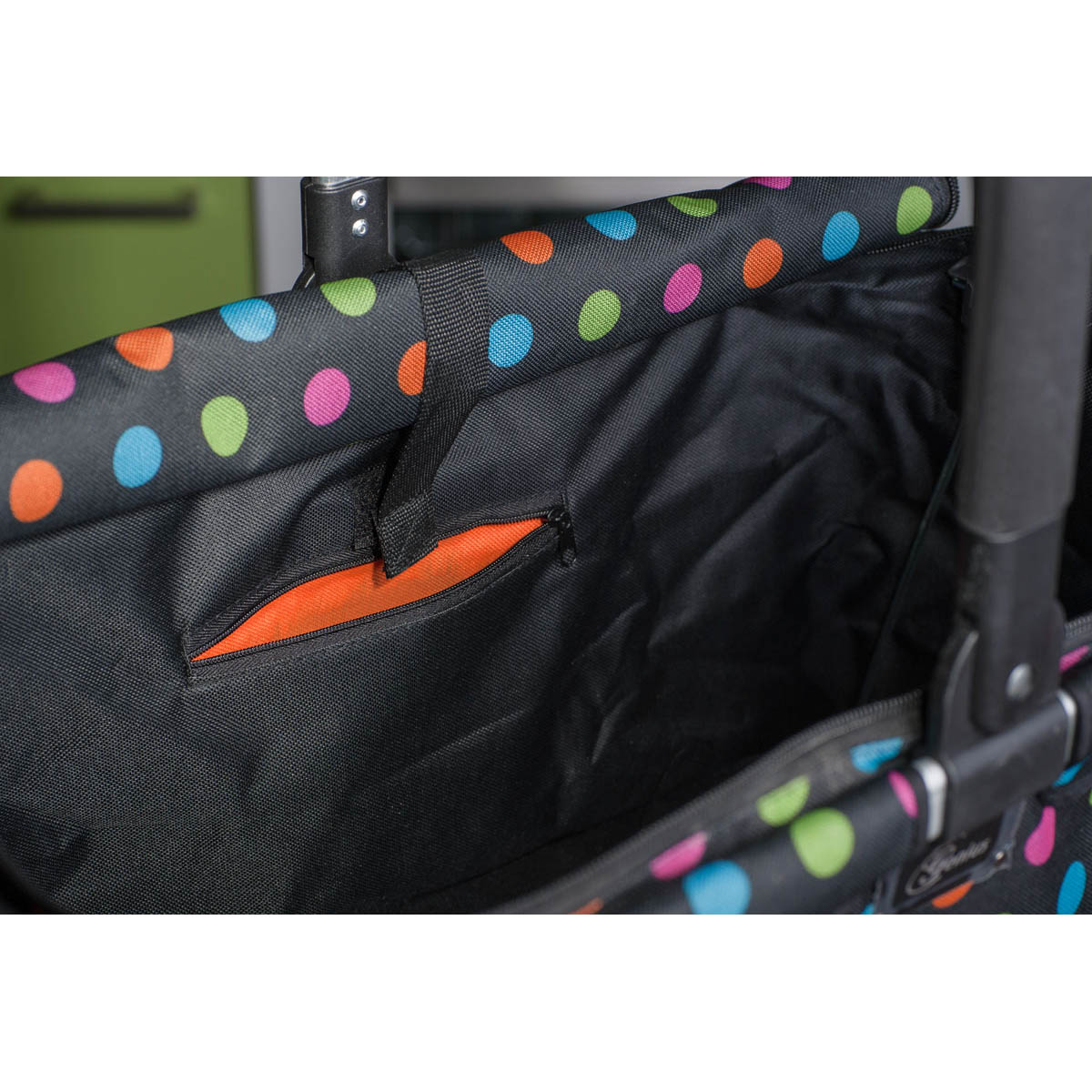 GENIUS Faltbarer Einkaufskorb FALKO PREMIUM 26 Liter blau mit weißen Ankern