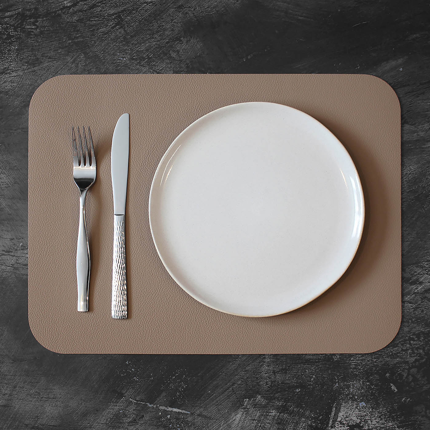 FREEFORM 2er-Set Tischsets FLEXIMAT 46 x 33 cm zweifarbig taupe / beige