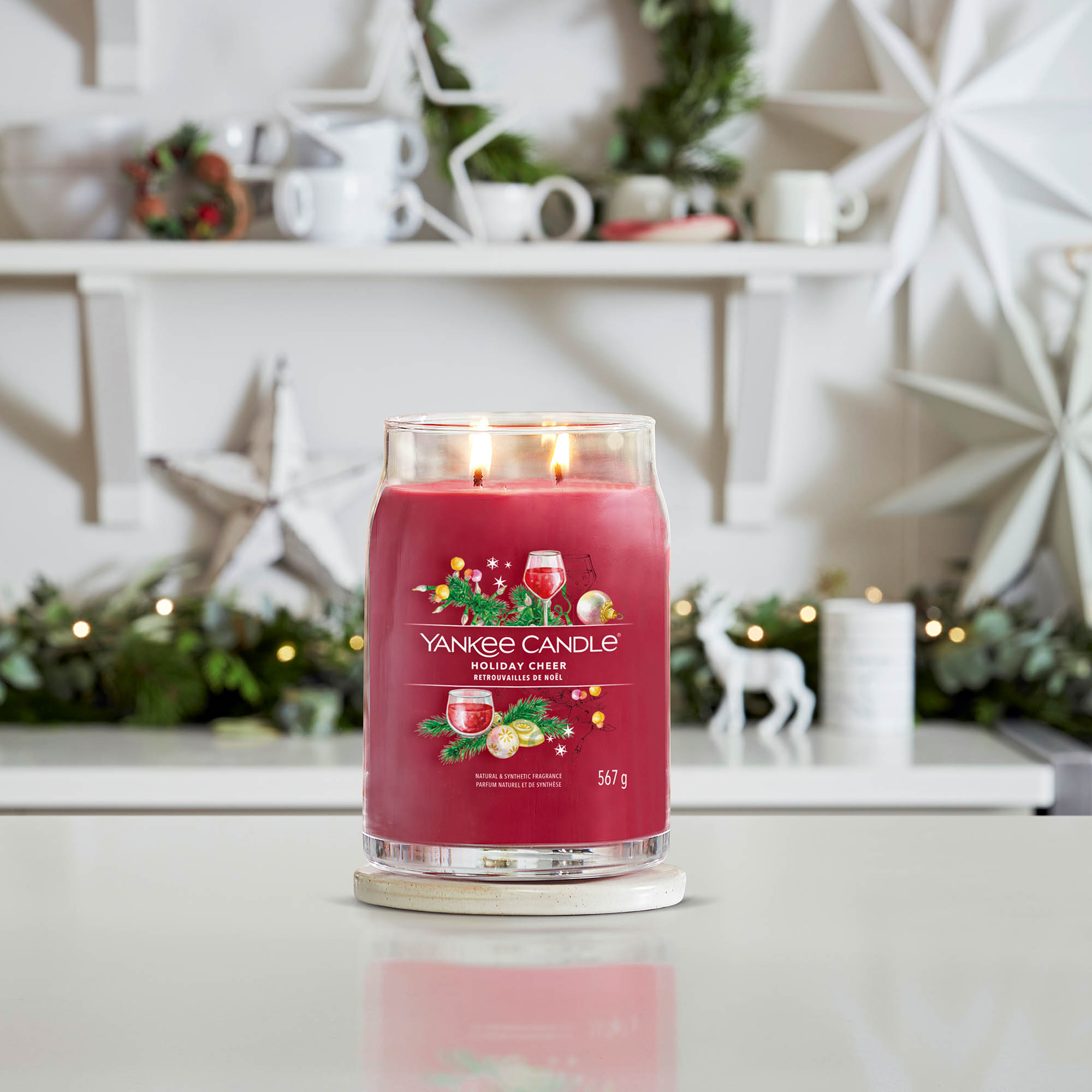 YANKEE CANDLE Large Signature Candle HOLIDAY CHEER 567 g scented candle