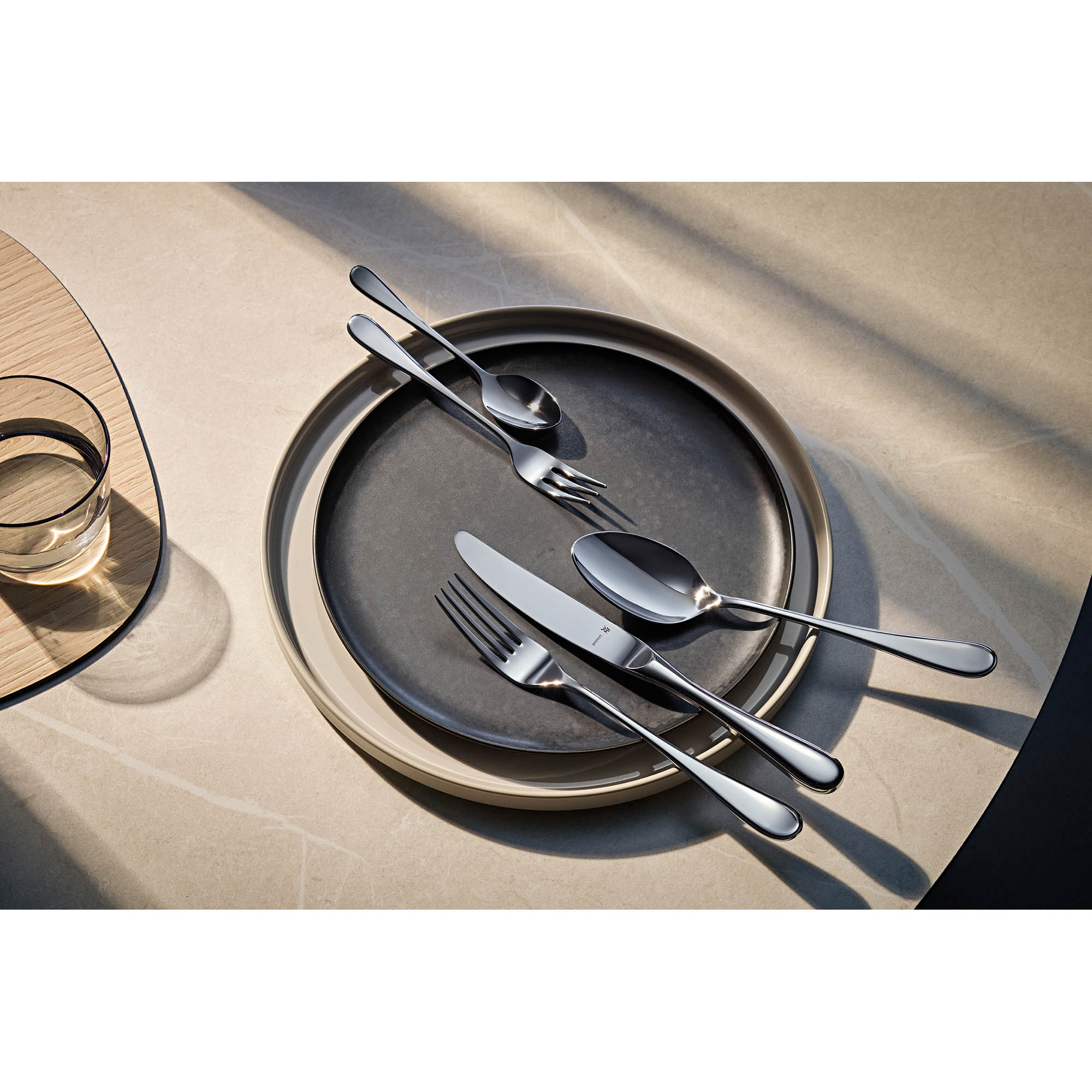 WMF Besteck KENT PLUS 66 teilig - Cromargan Protect mit eingesetzter Klinge