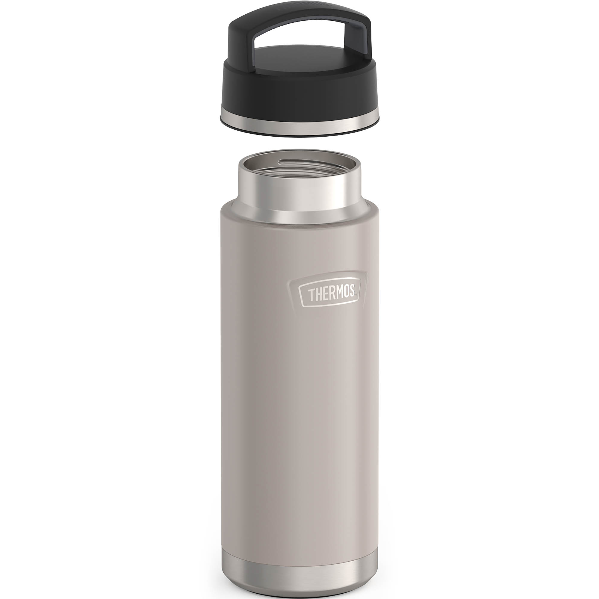 THERMOS Isolierflasche ICON BEVERAGE BOTTLE 0,71 L Edelstahl doppelwandig sandstone