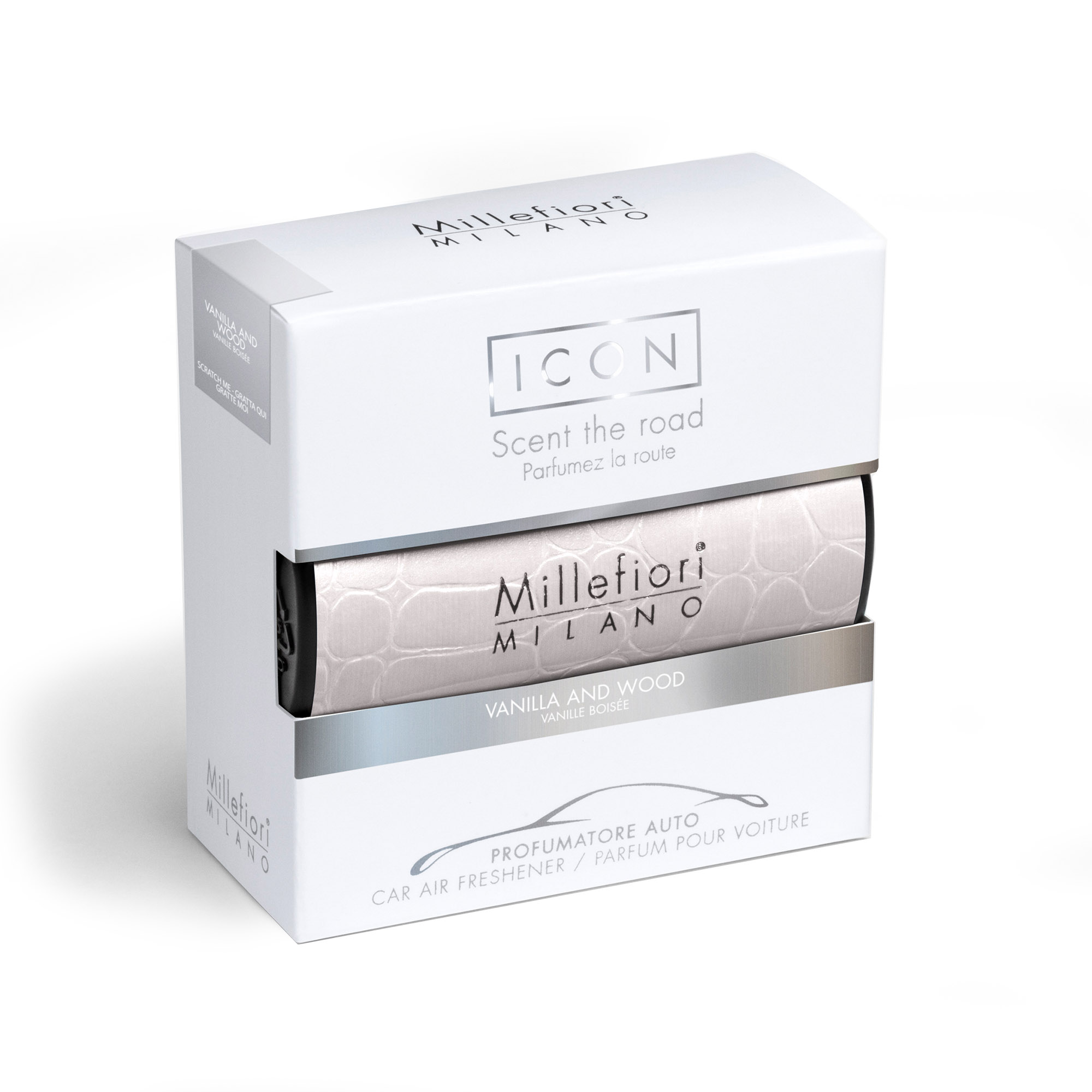 MILLEFIORI Autoduft - Car Air Freshener Icon URBAN - 50 - VANILLA & WOOD