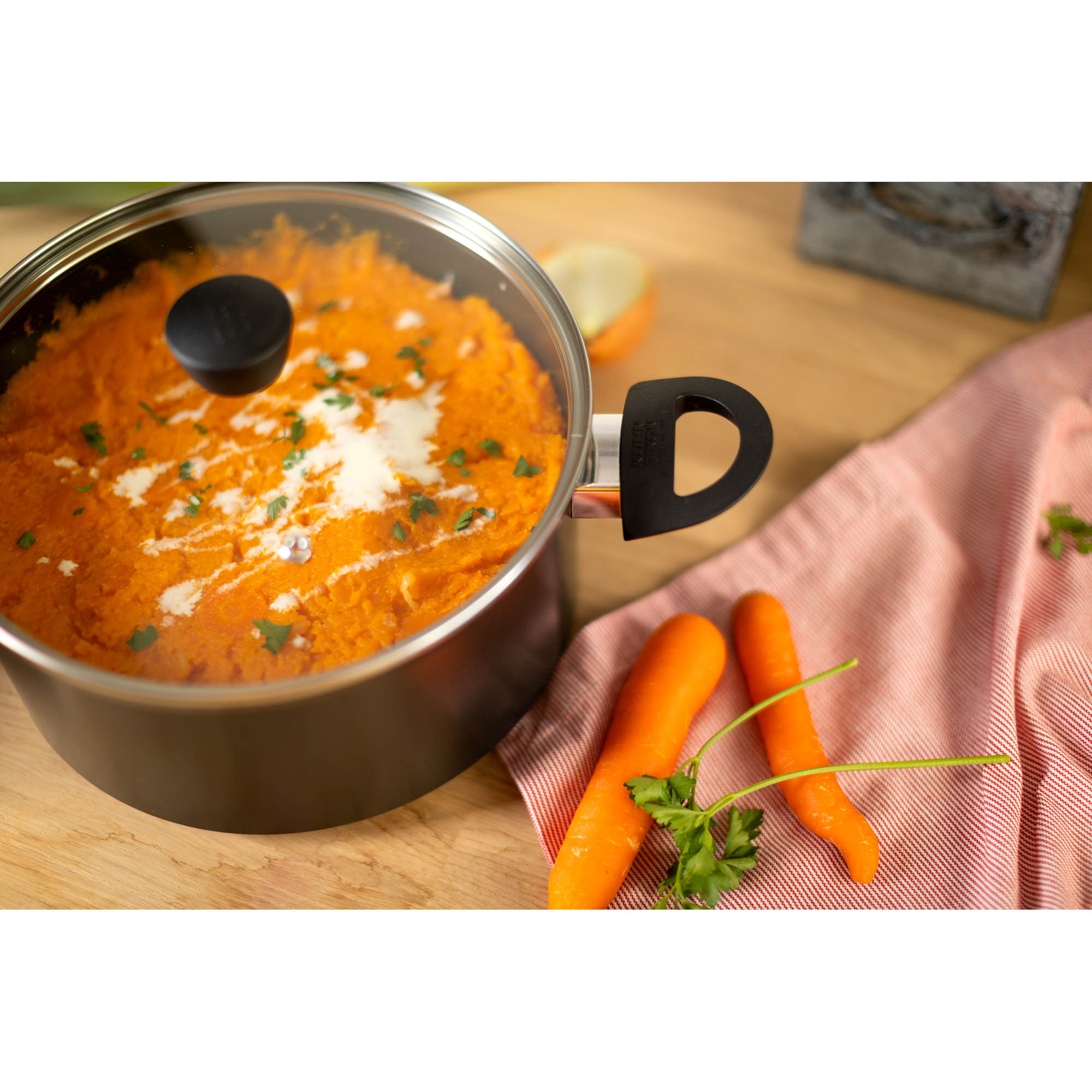 KUHN RIKON EASY INDUCTION saucepan with glass lid 20 cm 3.0 litres