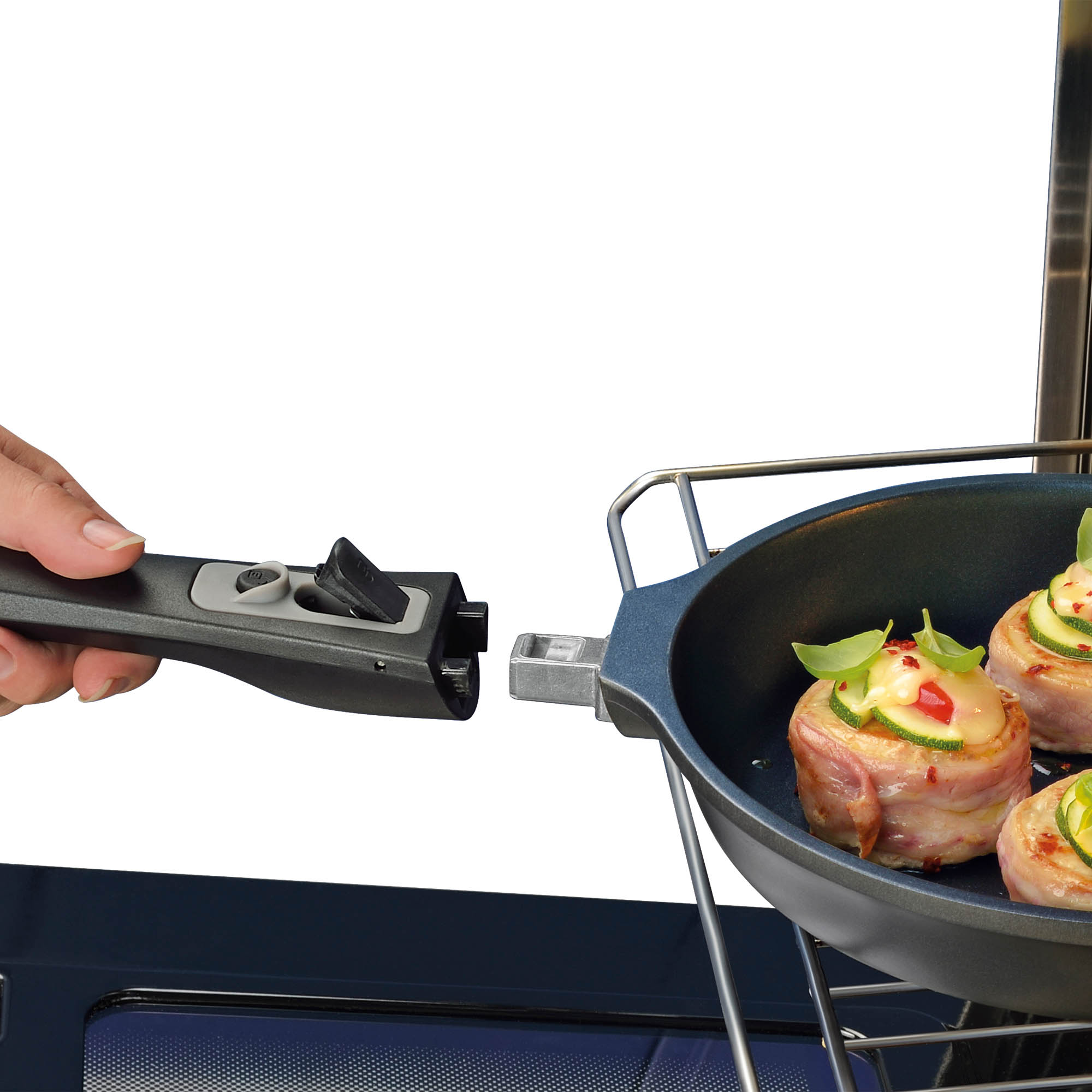 KÜCHENPROFI MILANO frying pan with removable handle 28 cm high rim INDUCTION