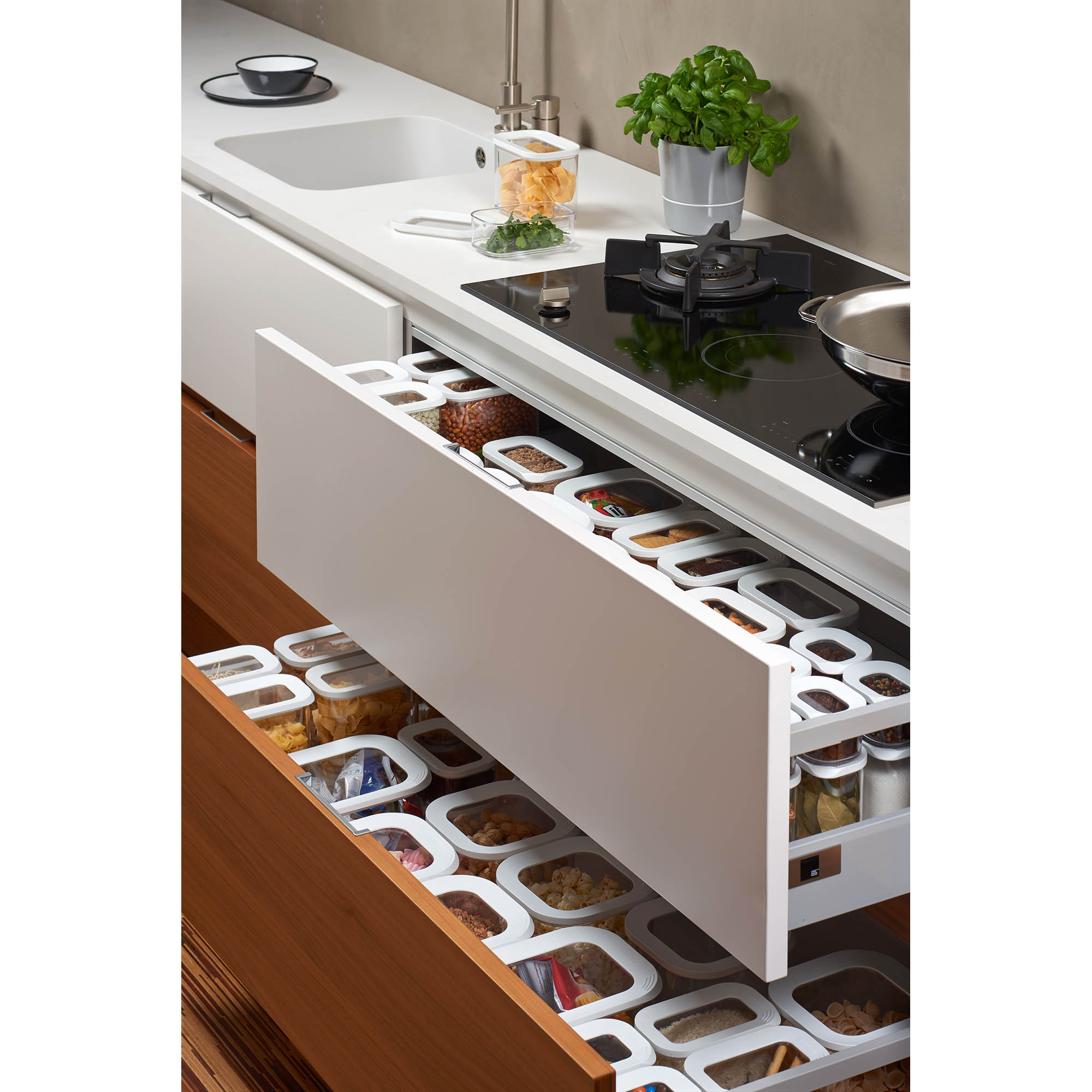 MEPAL MODULA 9-piece transparent storage container anniversary set