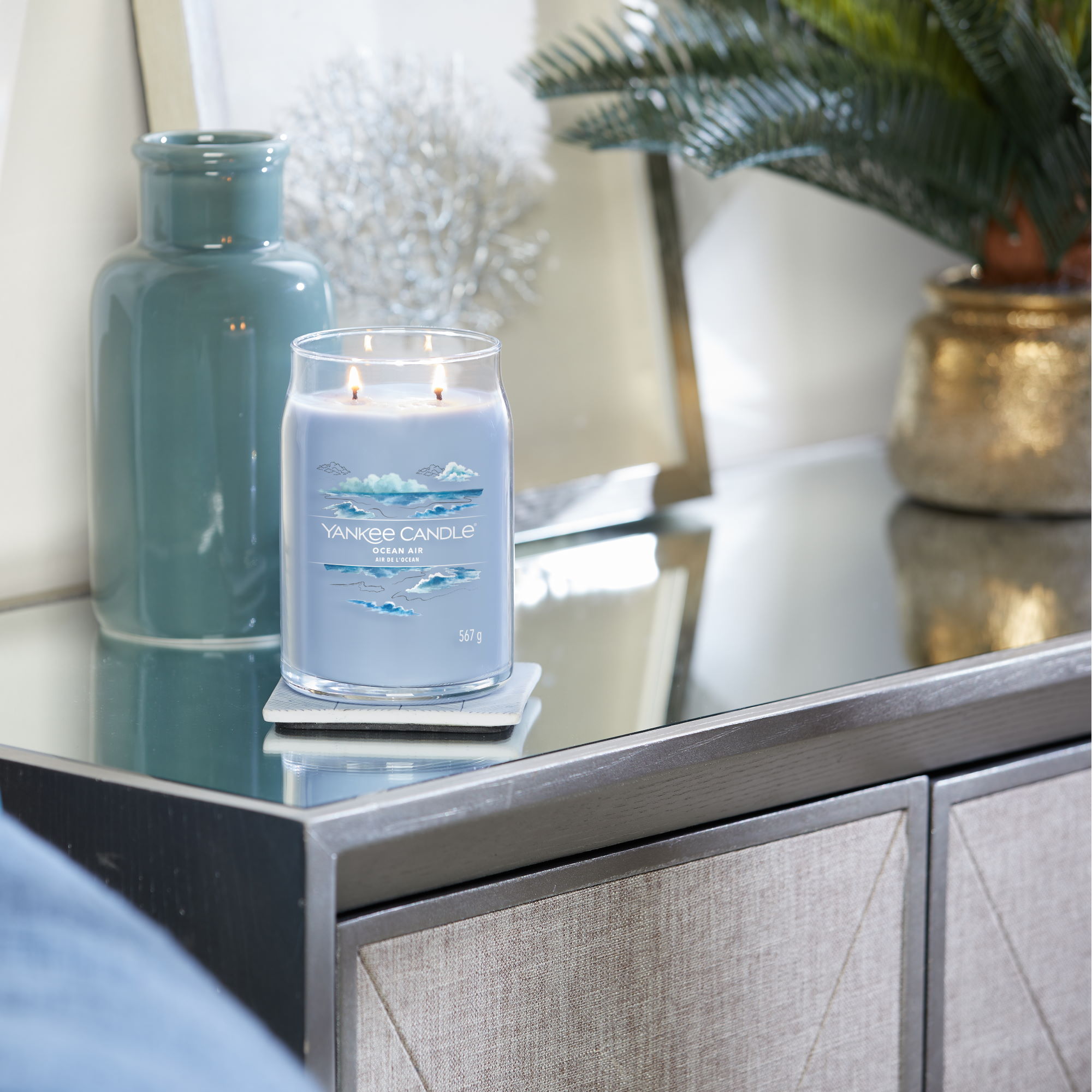 YANKEE CANDLE Large Signature Candle OCEAN AIR 567 g scented candle