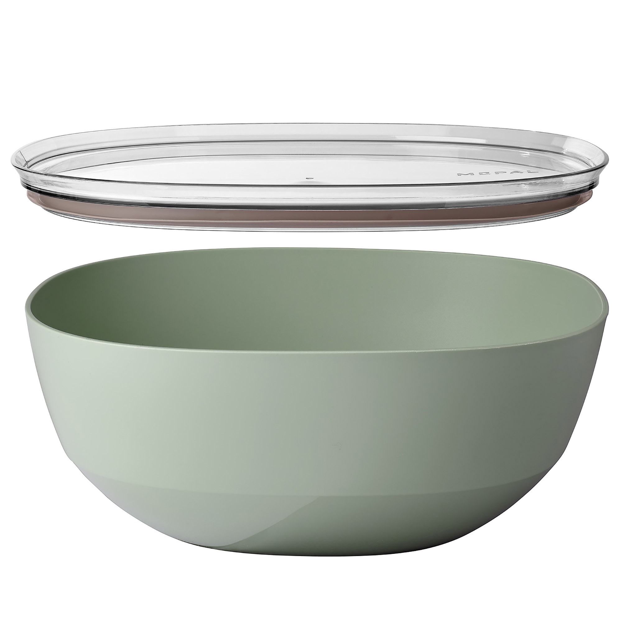 MEPAL Servierschale mit Deckel Salatschale SILUETA 5 Liter nordic sage (salbei)
