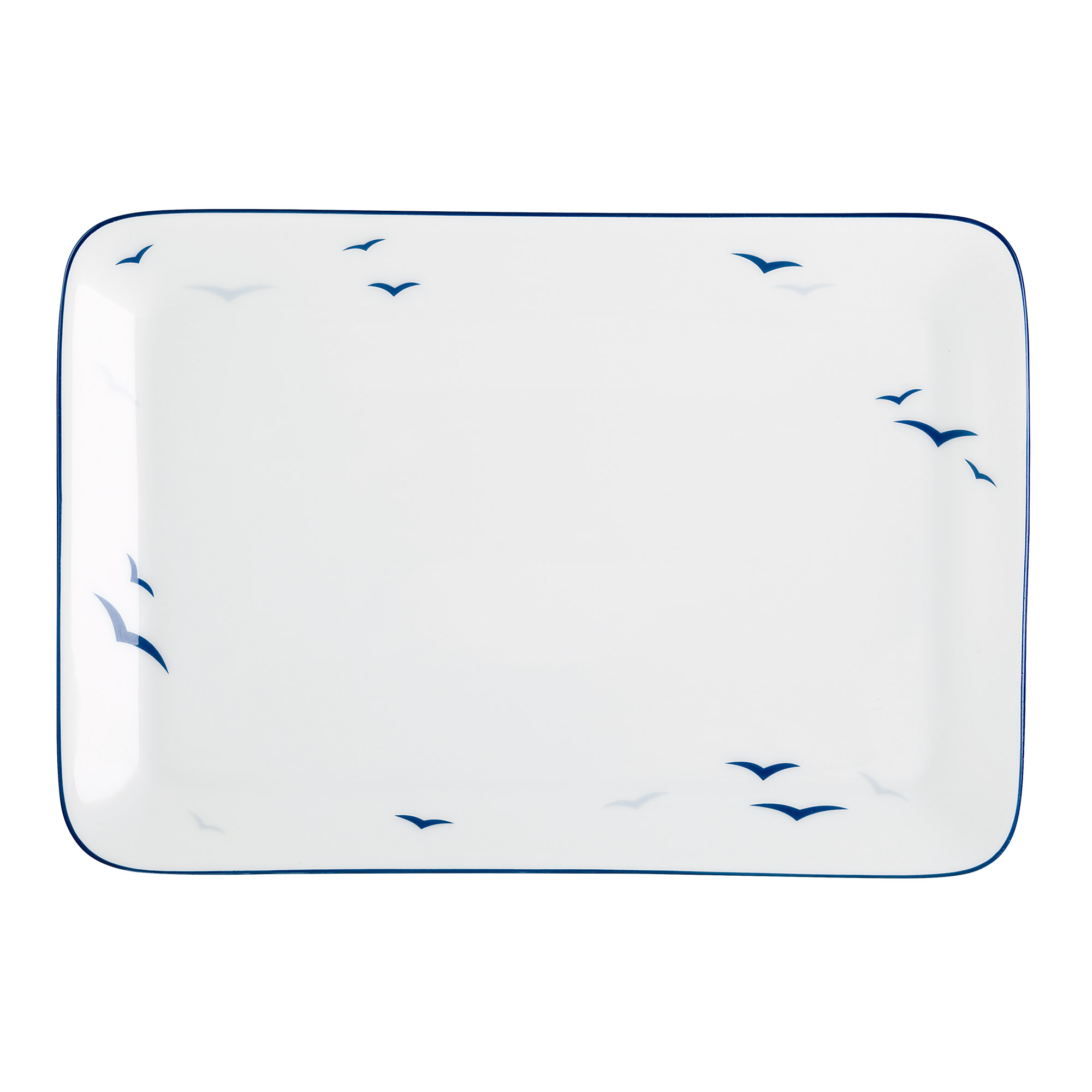 Königlich Tettau WORPSWEDE Rügen 4164 Rahmtablett eckig 20,5 x 12,5 cm