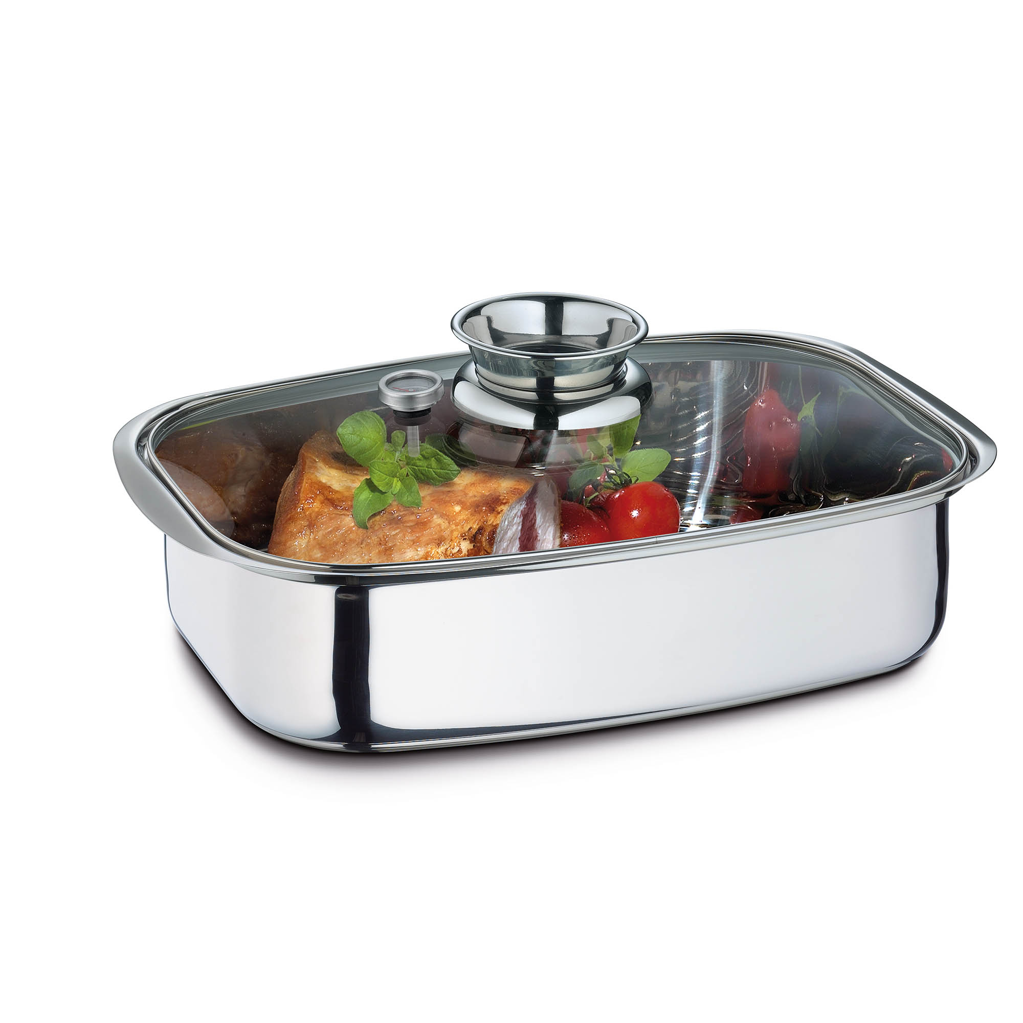 KÜCHENPROFI Aromabräter Dampfgarer COOK Edelstahl 36 cm 6,0 Liter INDUKTION