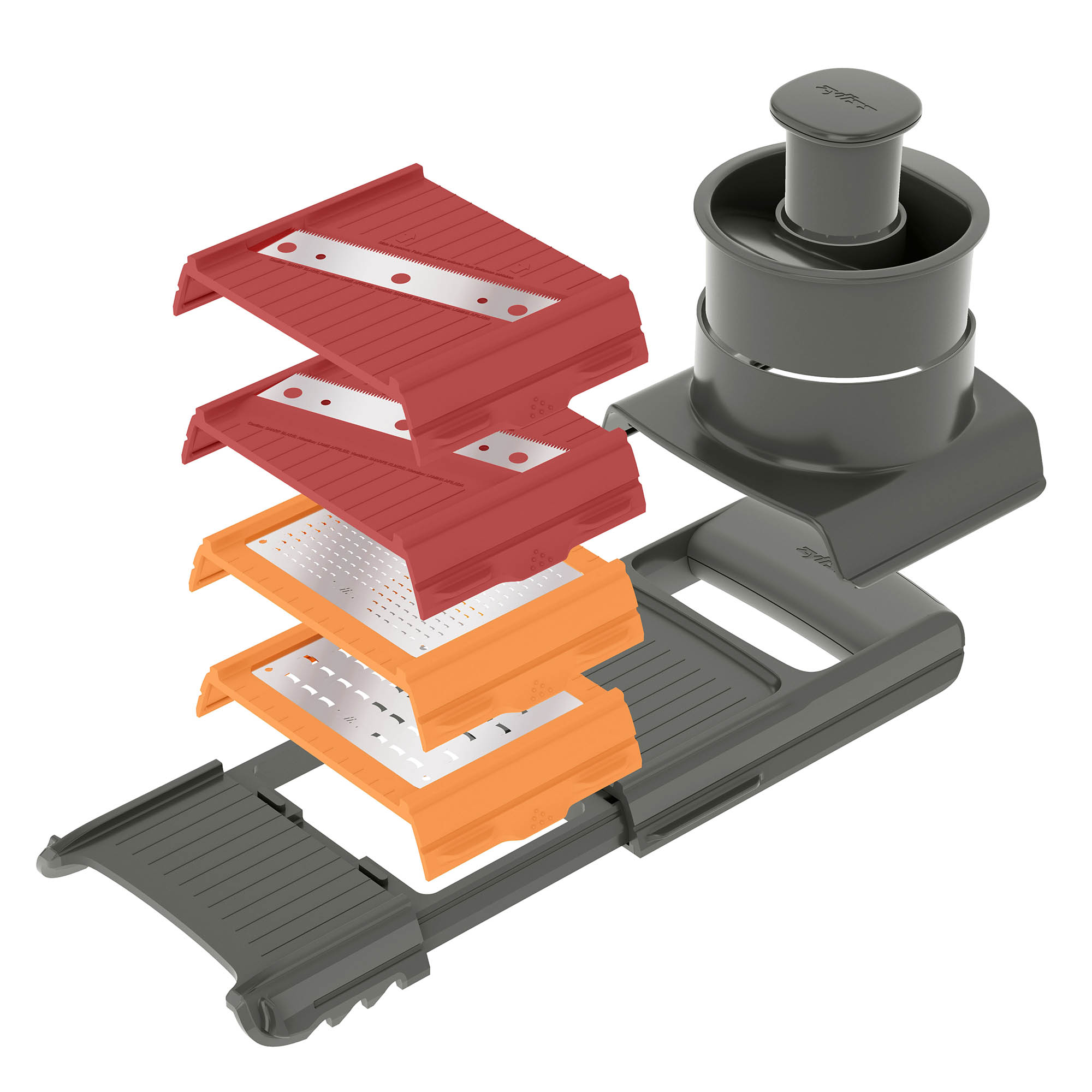 ZYLISS 4 in 1 Hobel und Reibe mit austauschbaren Klingen