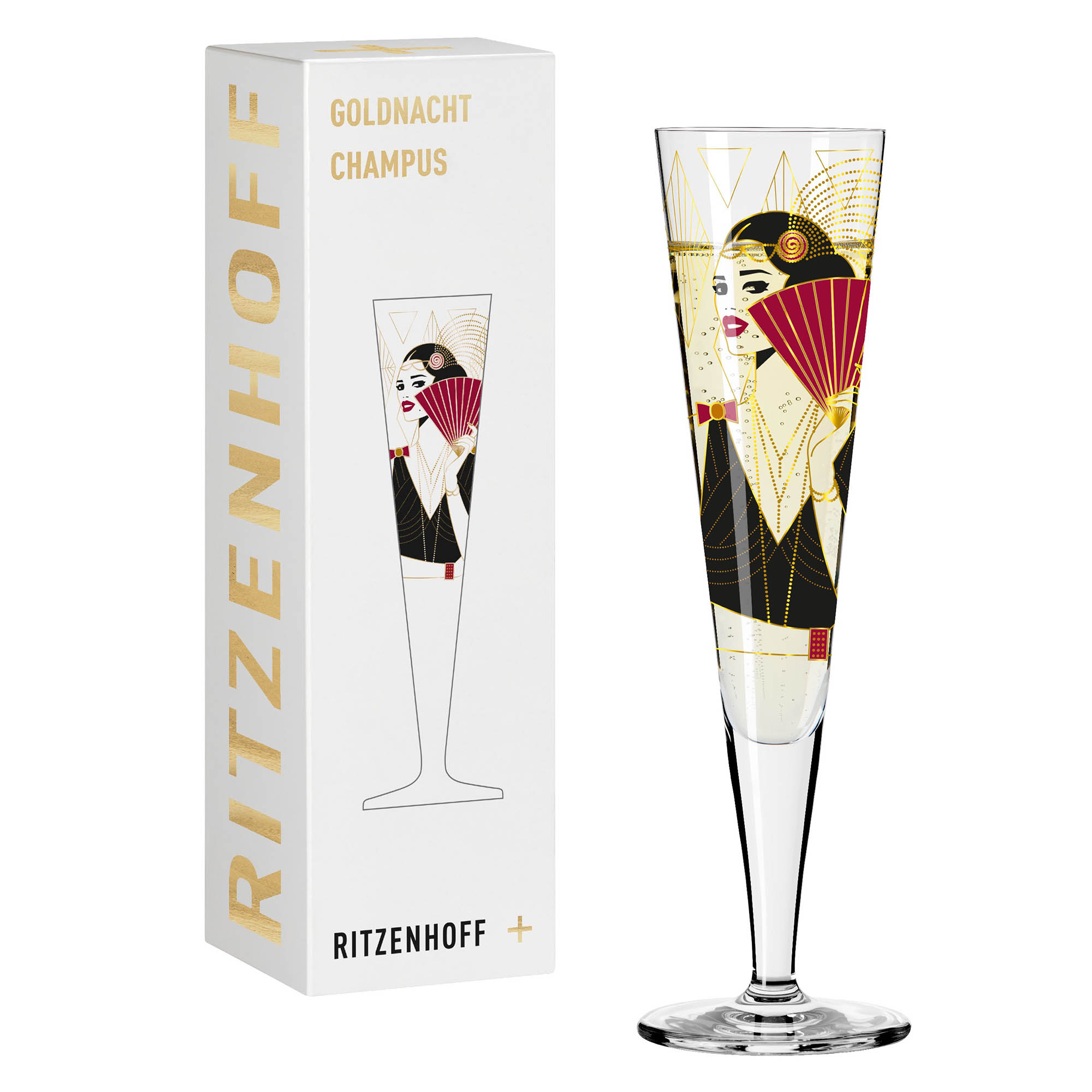RITZENHOFF Champagne glass GOLDNACHT No 28 Contents 205 ml