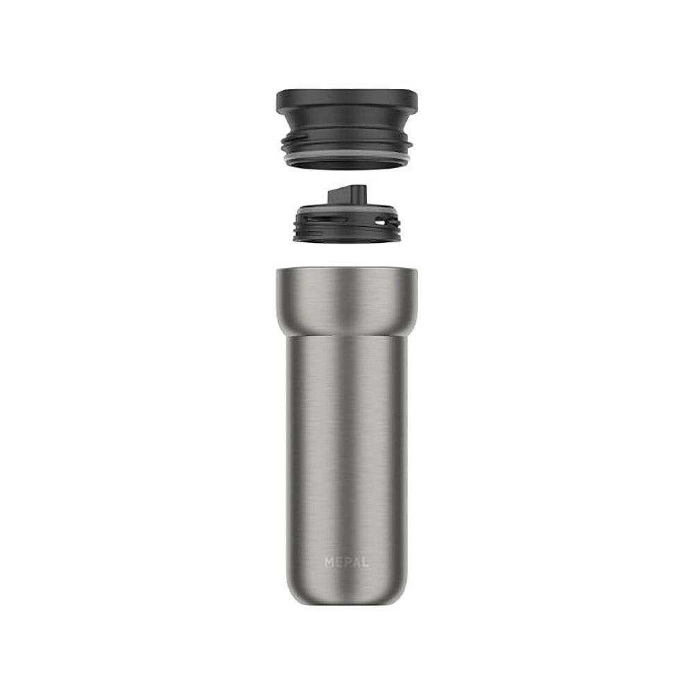 MEPAL ELLIPSE 475 ml Insulated Mug, Matt Stainless Steel, Nordic Black