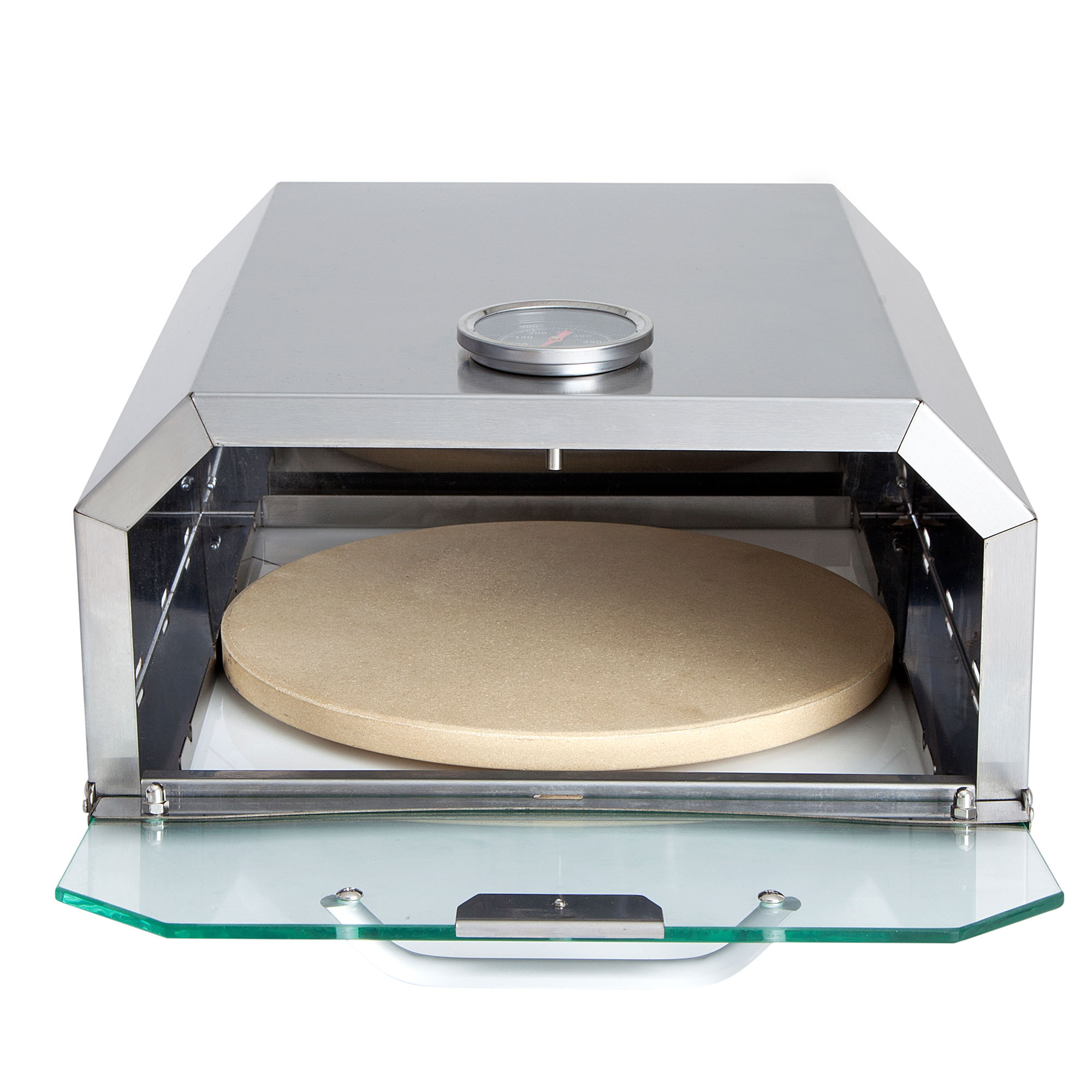 ALLGRILL Edelstahl-Aufsatz für Gasgrills mit Seitenkocher PIZZABOXX eckig