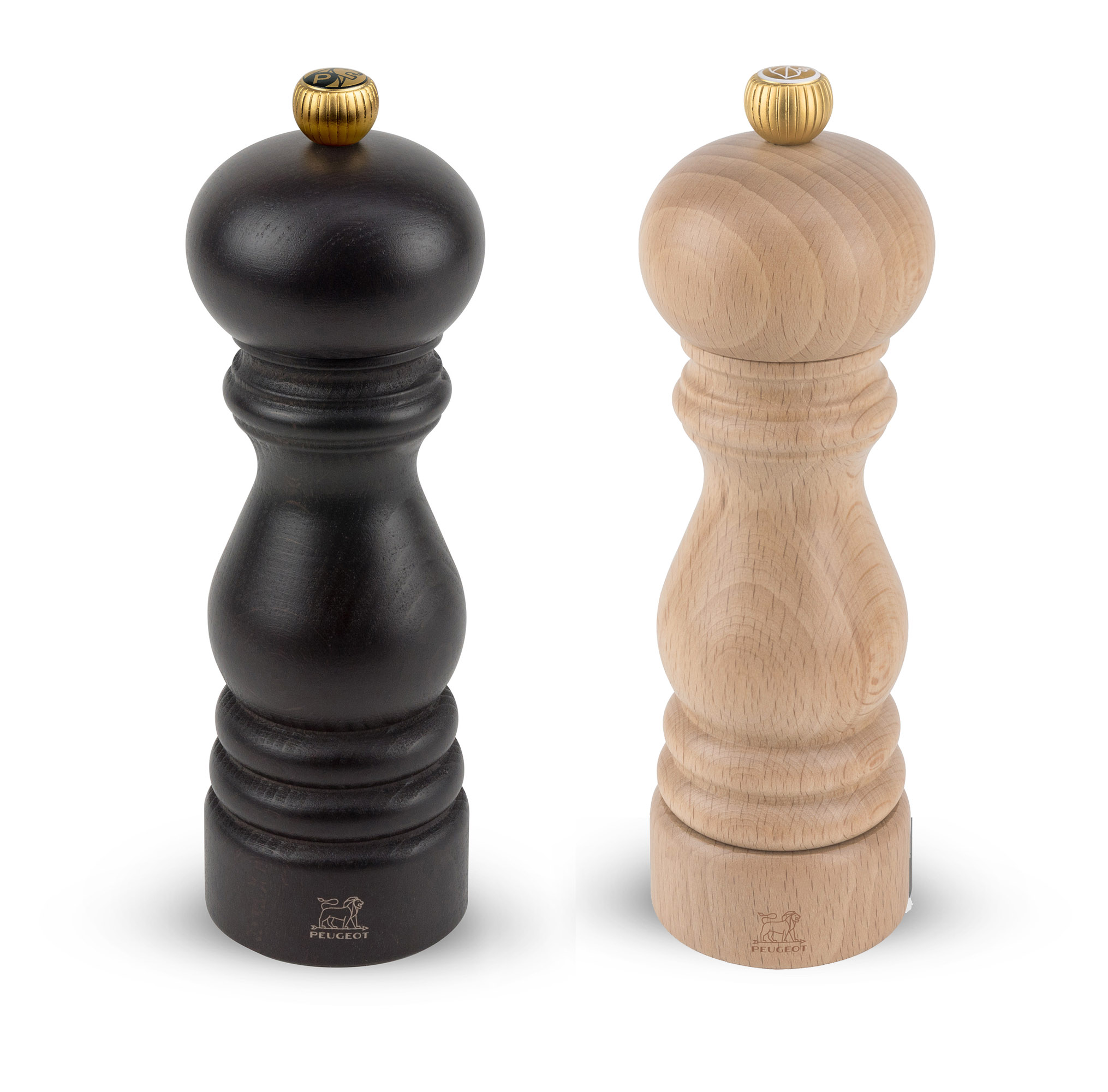 PEUGEOT 2er-Set PARIS DUO Salz- und Pfeffermühle 18 cm schoko / natur Zirlion