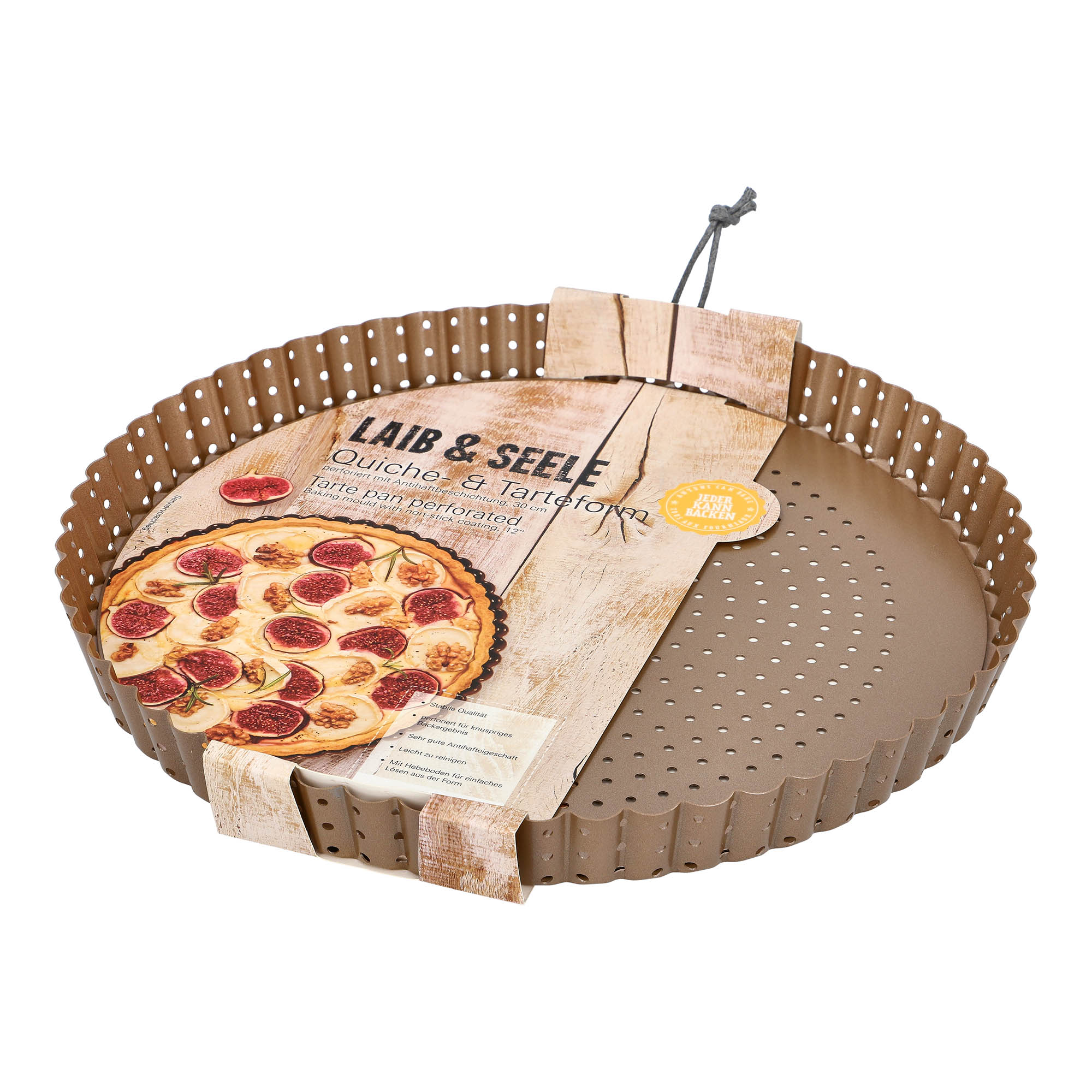 BIRKMANN quiche tin 30 cm tart tin LAIB & SEELE carbon steel non-stick coated