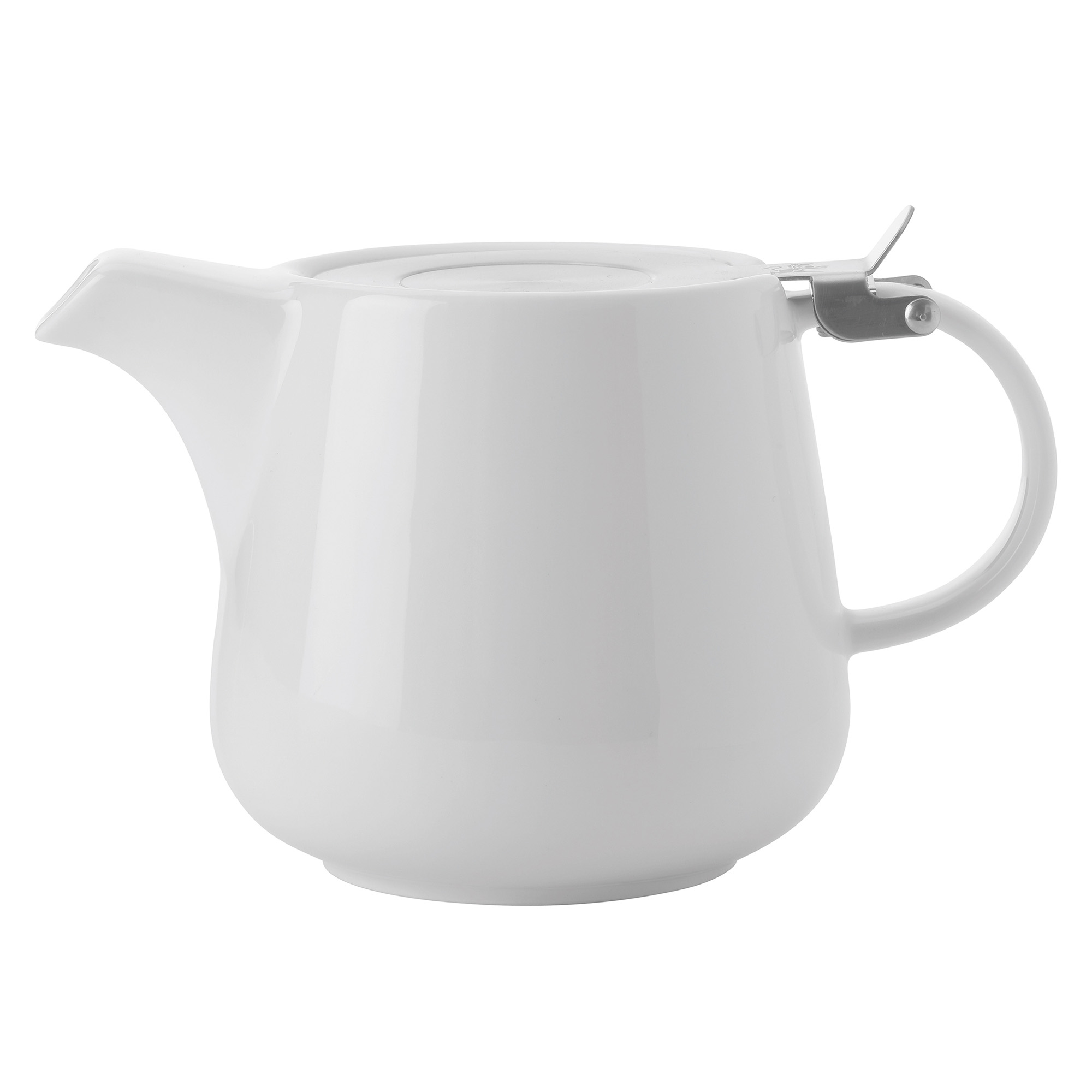 MAXWELL & WILLIAMS Teekanne mit Edelstahl-Teesieb WHITE BASICS 1,2 Liter weiß