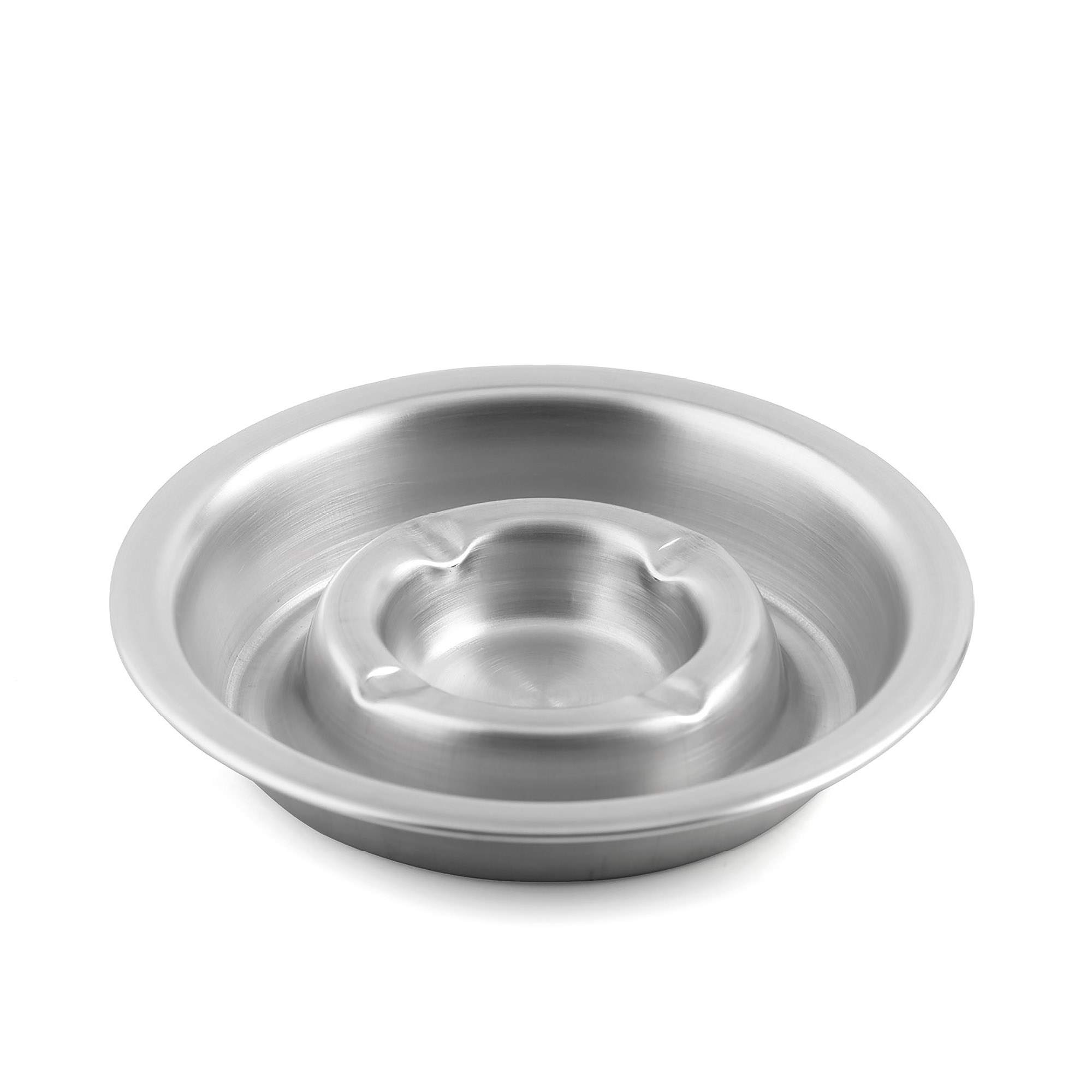 WEIS Aschenbecher aus Edelstahl satiniert