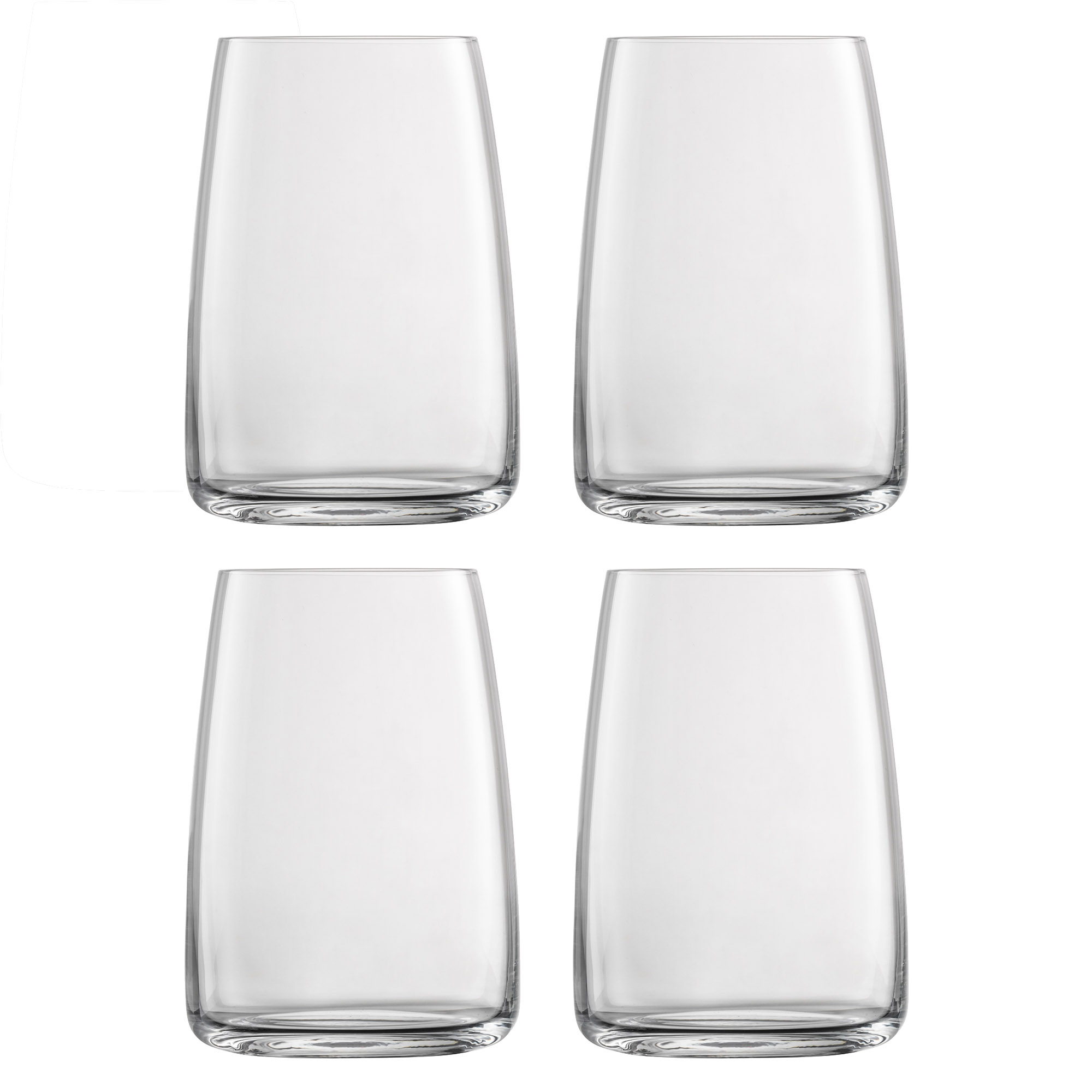 ZWIESEL GLAS Serie VIVID SENSES Universalglas 4 Stück Inhalt 500 ml Wasserglas