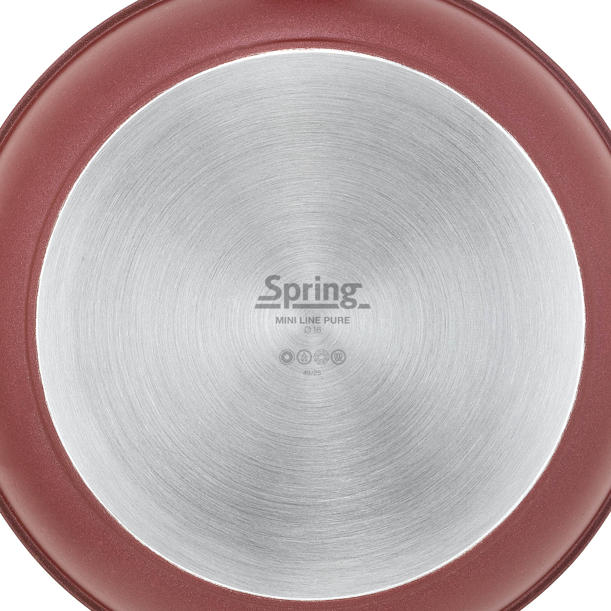 SPRING Mini-Bratpfanne PURE 16 cm Eierpfanne schwarz INDUKTION