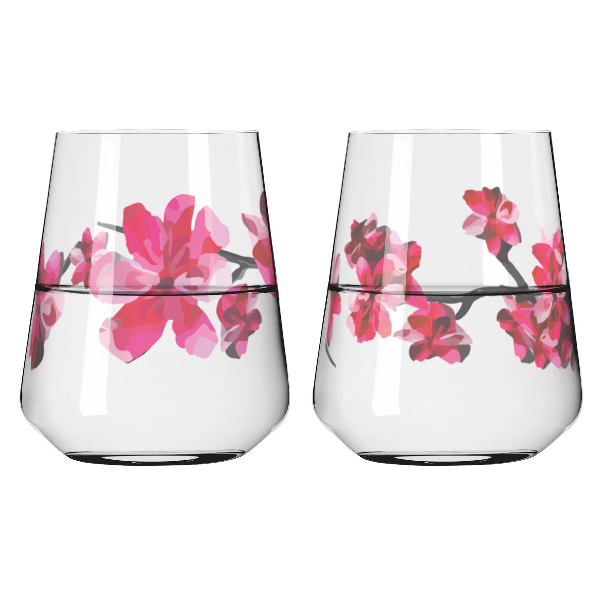 RITZENHOFF Wasserglas-Set Allround-Glas SOMMERSONETT #3 / #4 je 500 ml 2 Stück