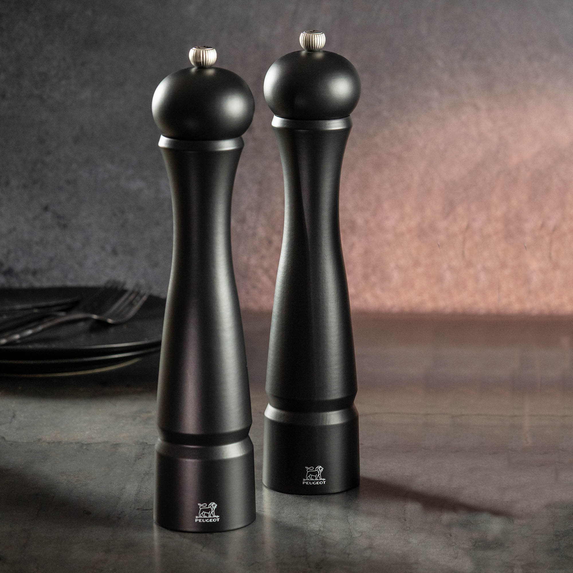 PEUGEOT FESTIVAL Pepper Mill, 30 cm, matt black beech