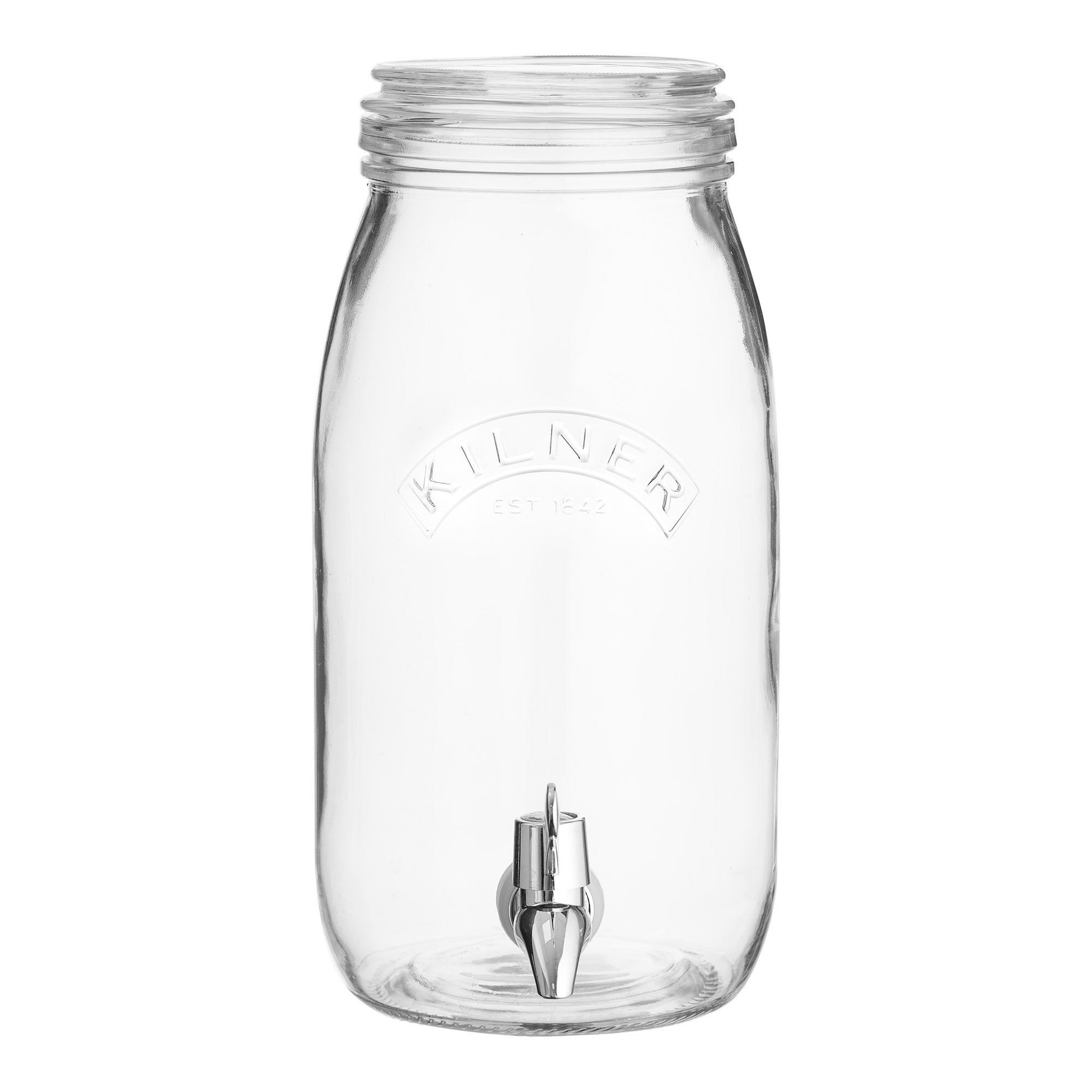 KILNER Getränkespender 3 Liter Einmachglas mit Glasdeckel und Zapfhahn