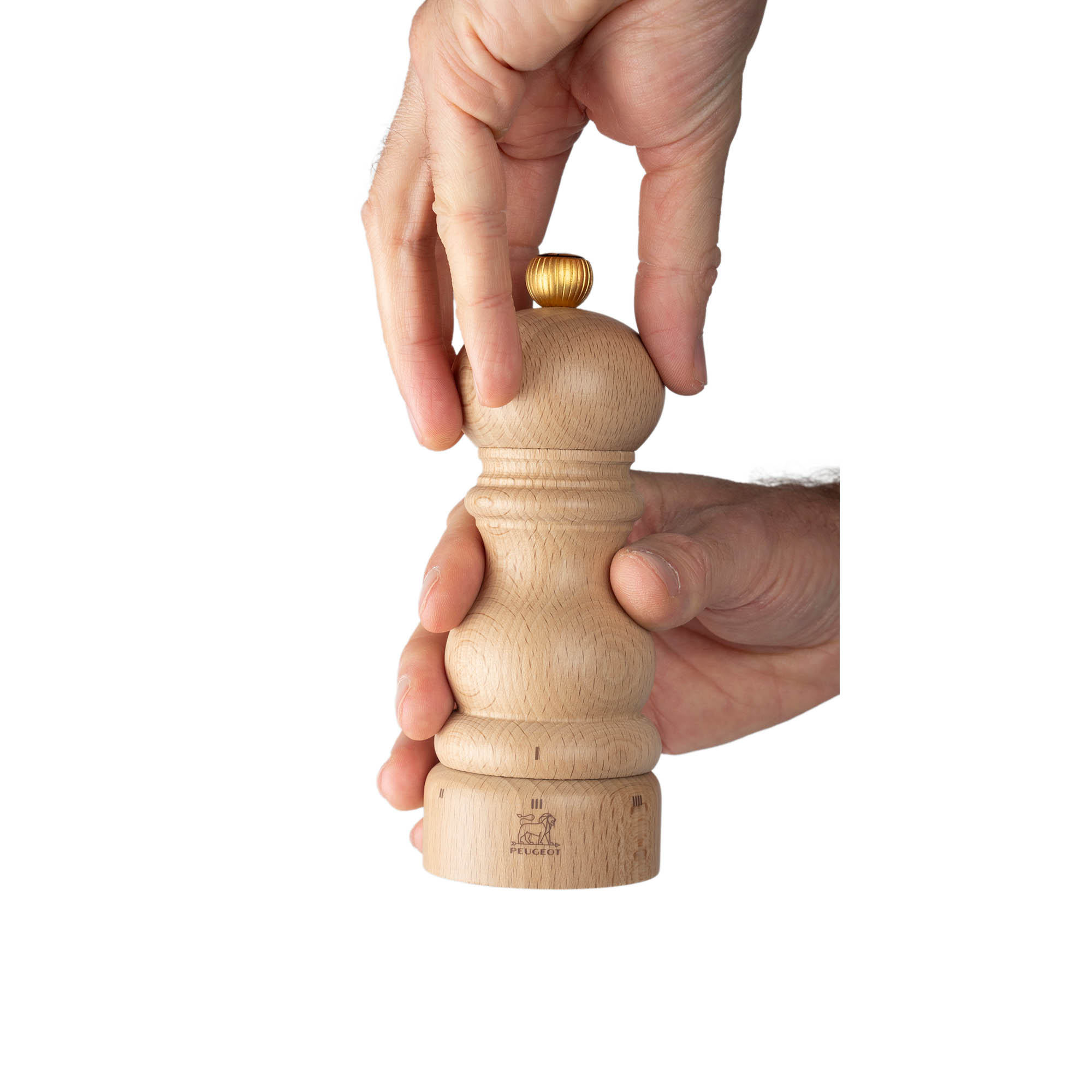 PEUGEOT PARIS Salt Mill, 15 cm, U'Select Z, with ZIRLION grinding mechanism, natural beech