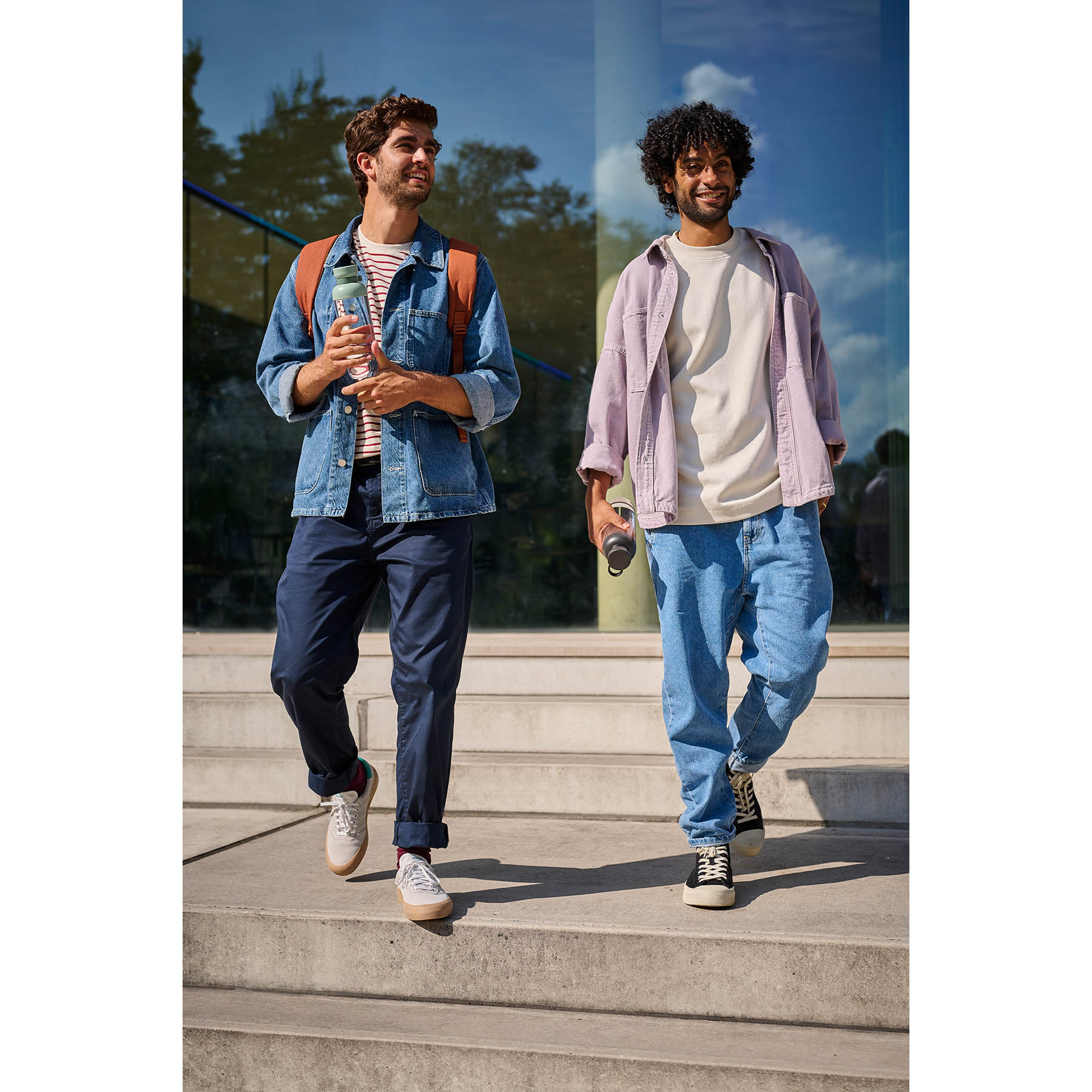 MEPAL drinking bottle VITA 0.9 litre also for carbonated drinks nordic sage