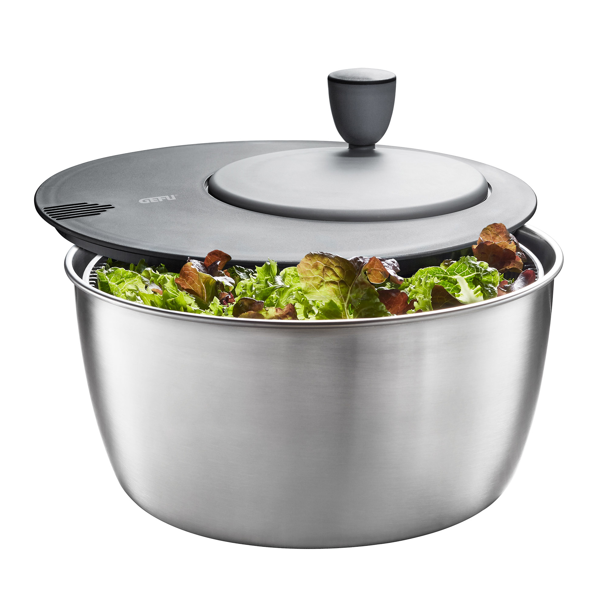 GEFU Salatschleuder ROTARE, einfacher Kurbelantrieb, 3 Liter