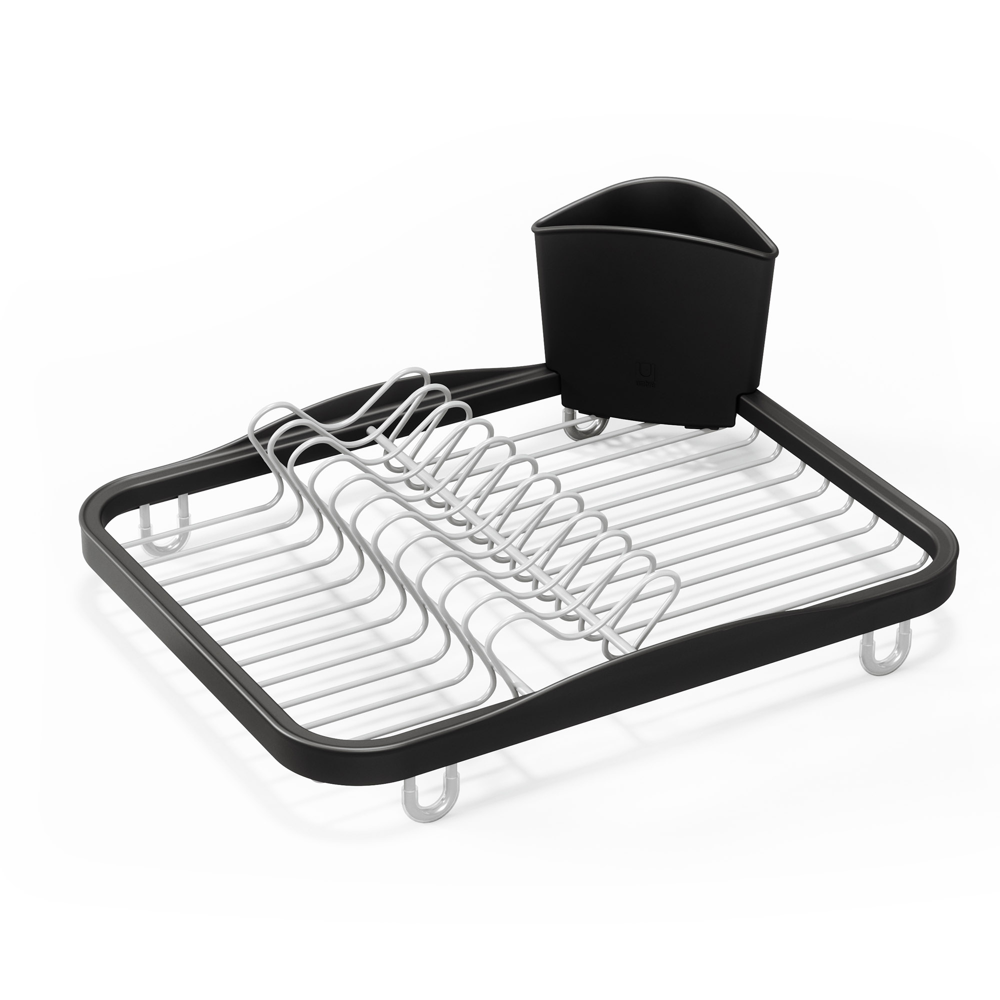 UMBRA Abtropfgestell Abtropfgitter SINKIN mit abnehmbarem Besteckkorb