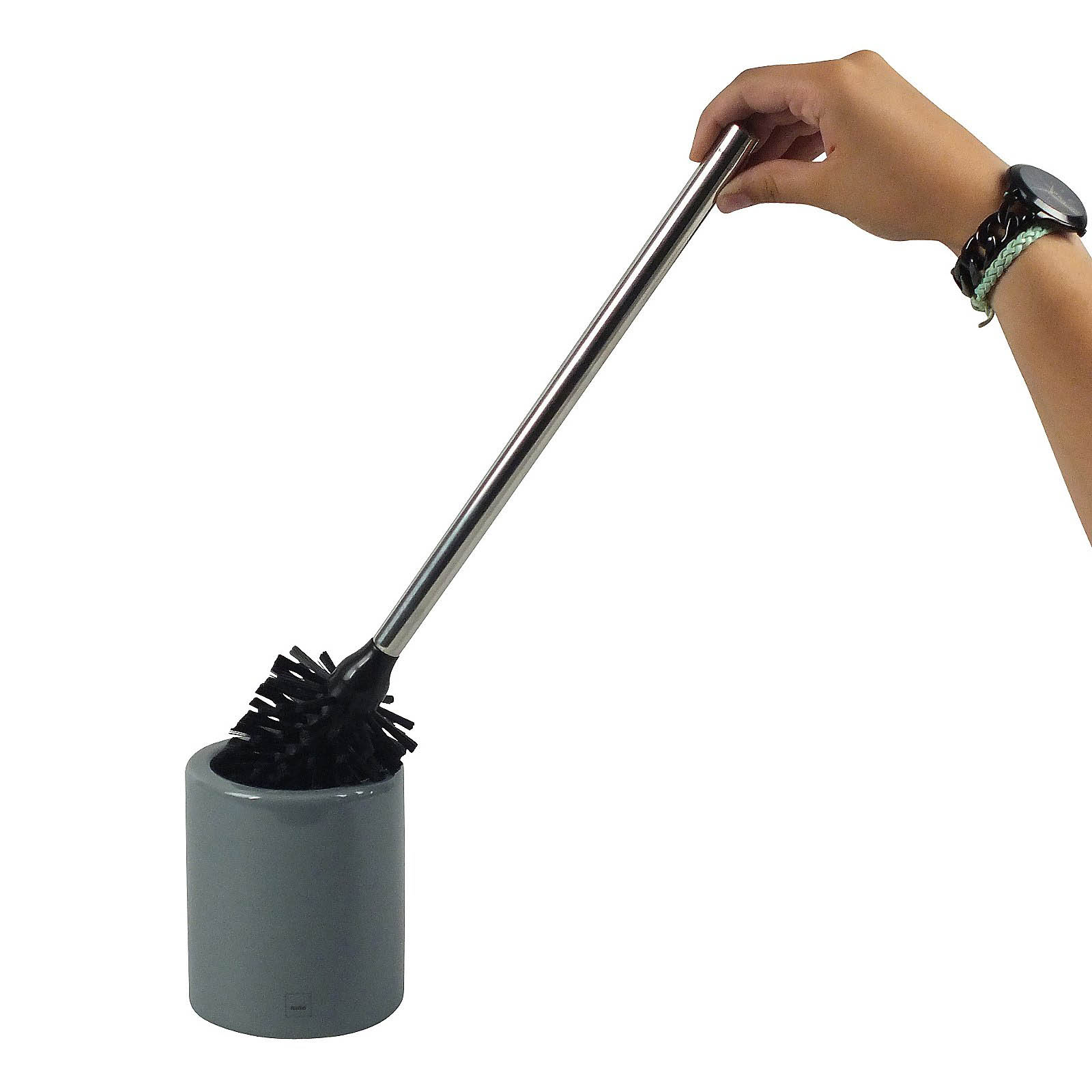 KELA toilet set Toilet brush MONO light grey