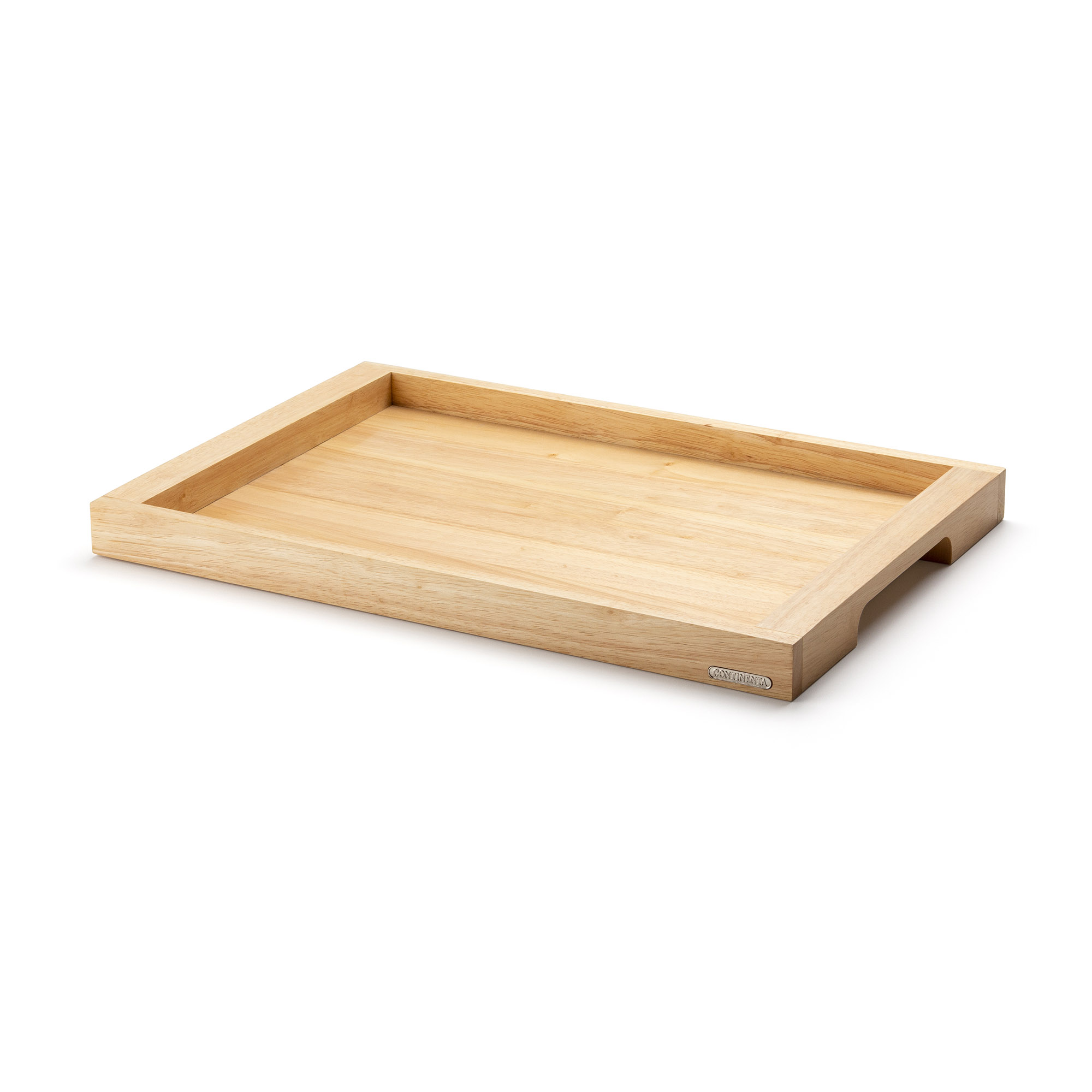 CONTINENTA Tablett aus Gummibaumholz 54 x 36 cm