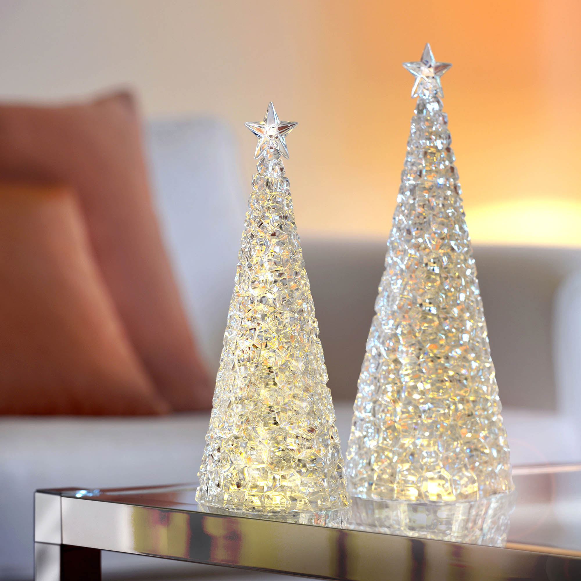 SOMPEX LED-Tischleuchte GLAMOR 44 cm Weihnachtsdekoration mit beweglichem Glitter