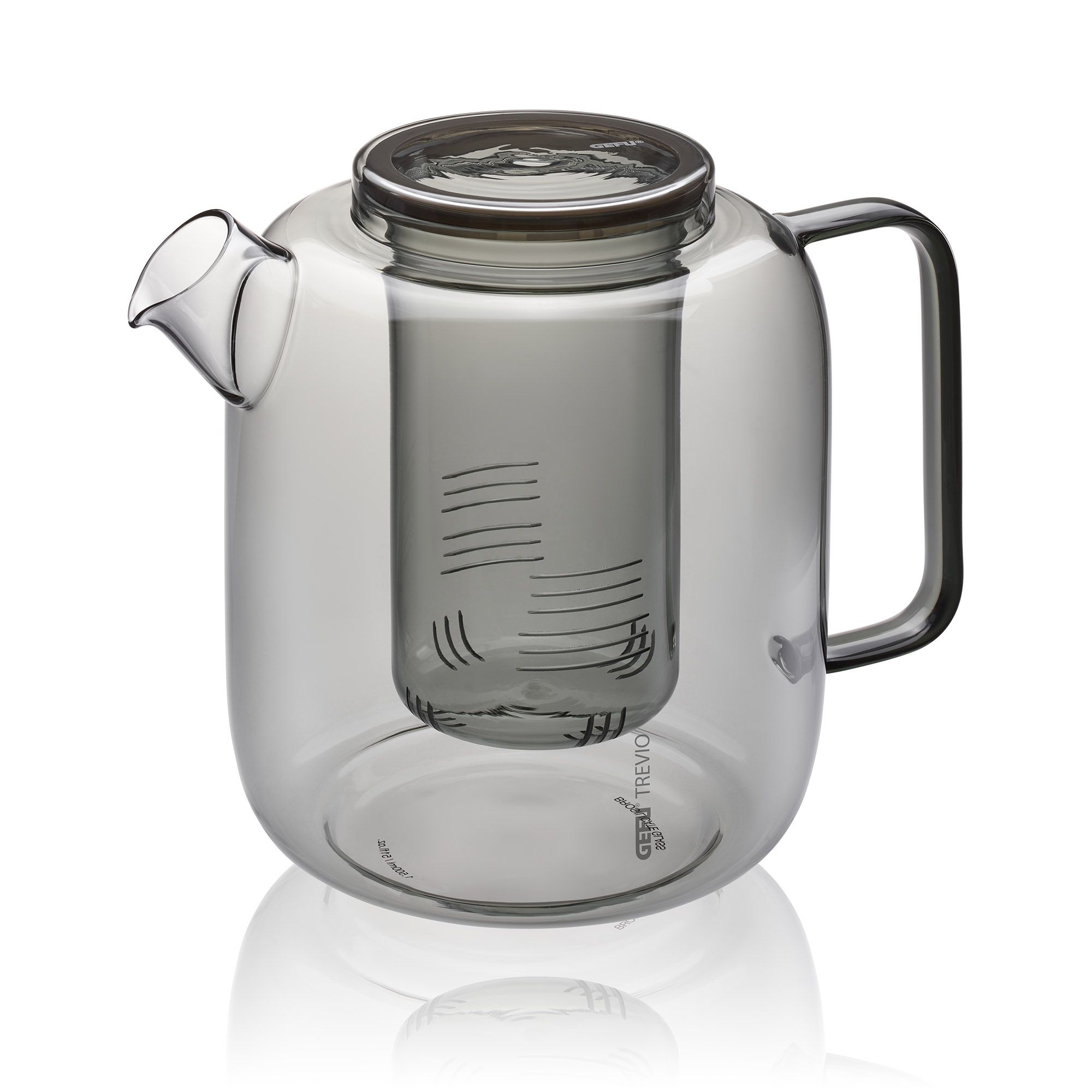 GEFU Teekanne TREVIO aus Borosilikatglas mit Teesieb 1,5 Liter für ca. 7 Tassen