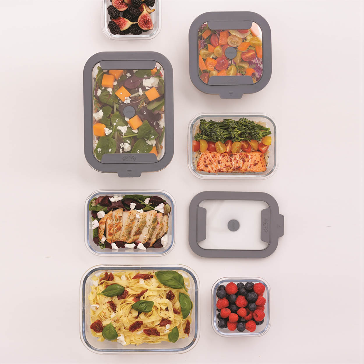 KILNER borosilicate glass food storage jar FRESH STORAGE 1.5 litre casserole dish