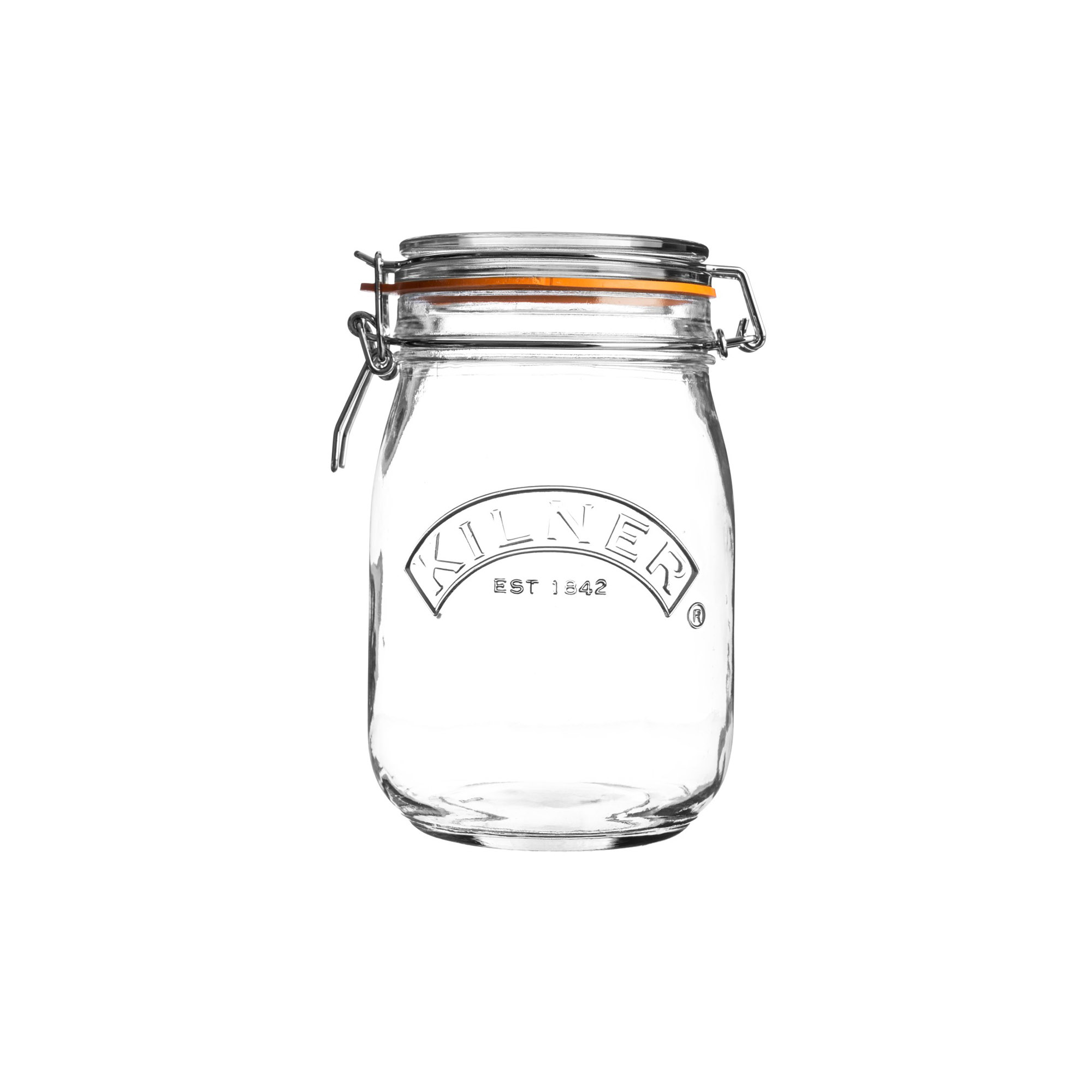 KILNER Bügelverschlussglas rund 1,0 Liter Vorratsglas Einmachglas