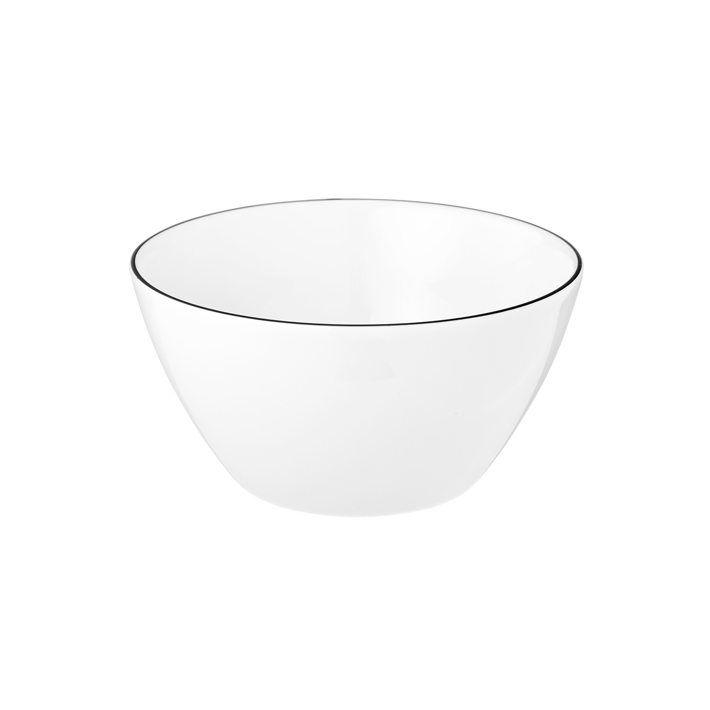 Seltmann Weiden Müslischale Lido Black Line, Porzellan, (1-tlg), Müslischale 15 cm